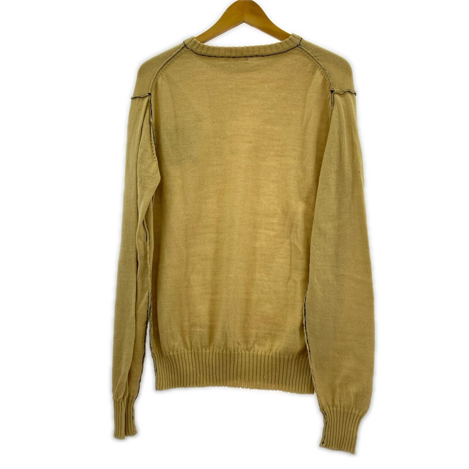 ニット ISSEY MIYAKE ARCHIVE ウールクルーネックセーター ベージュ (M) M ベージュ