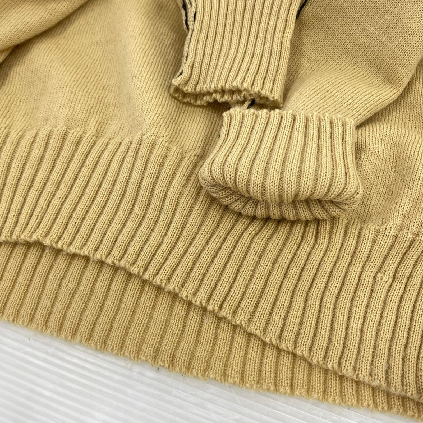 ニット ISSEY MIYAKE ARCHIVE ウールクルーネックセーター ベージュ (M) M ベージュ