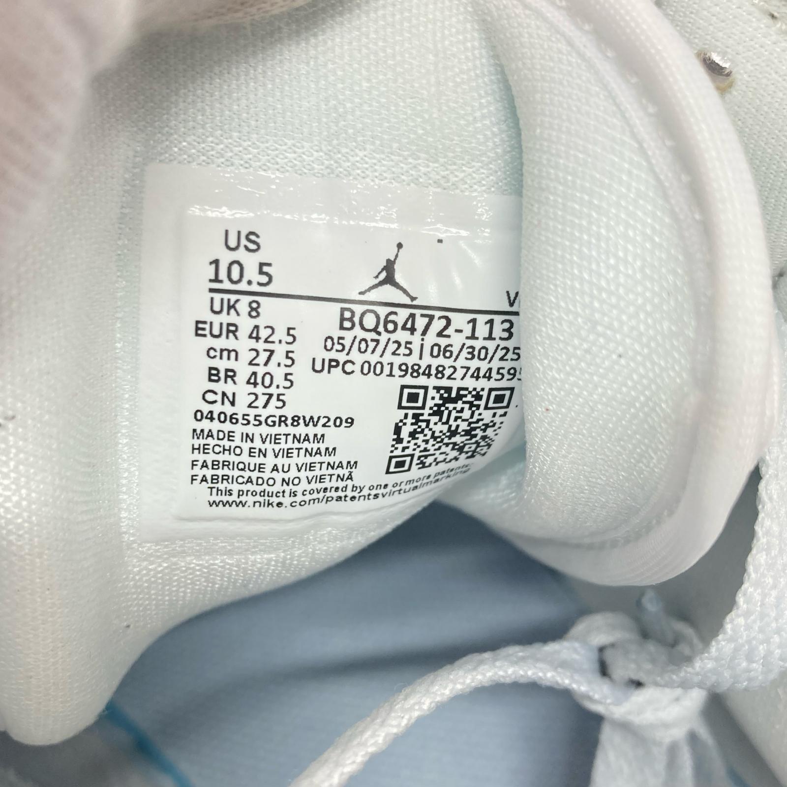 スニーカー Air Jordan 1 Mid White Smoke Grey 27.5cm 27.5cm (US9 1/2 UK9 EU45) グレー