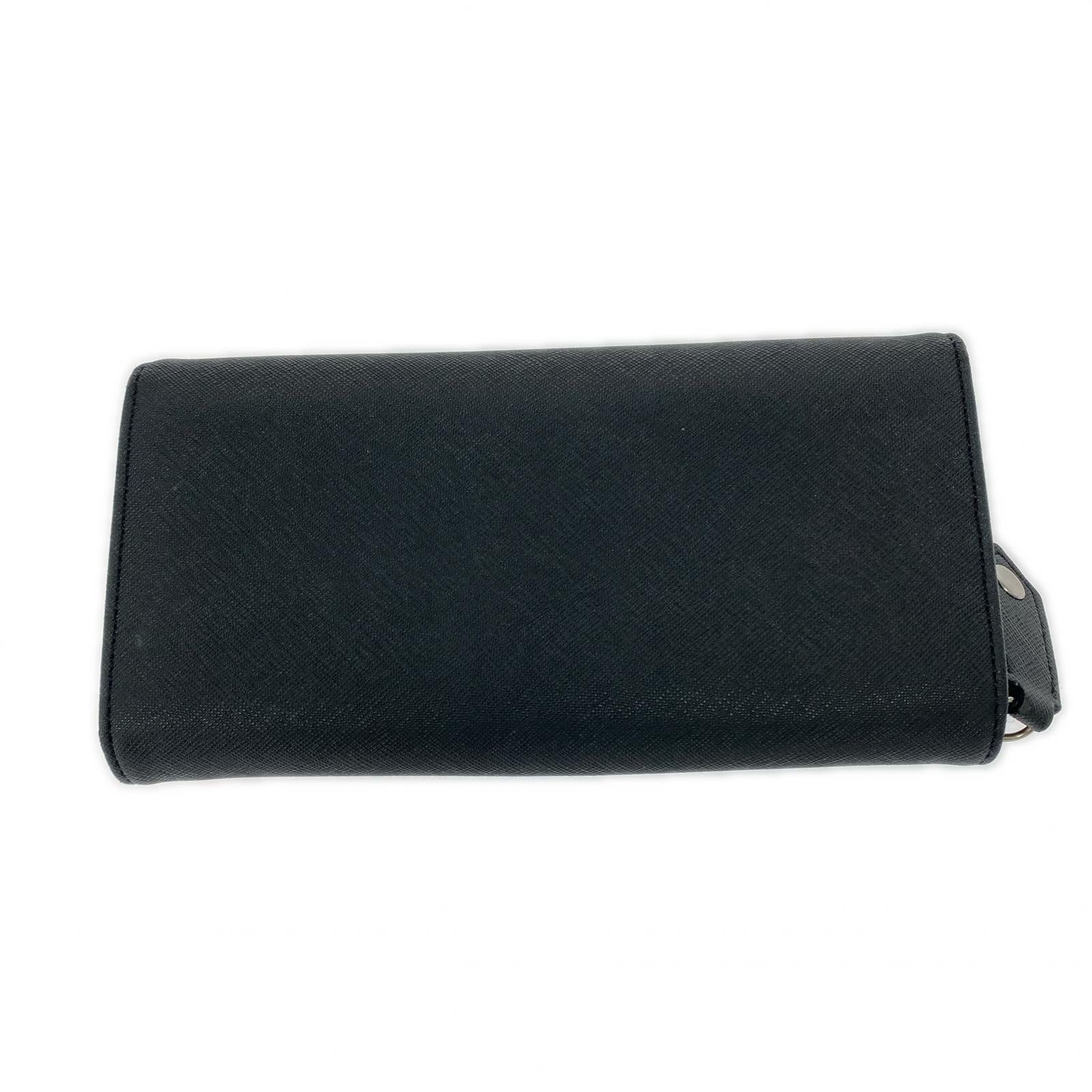 長財布 saffiano classic long walet 黒 ブラック