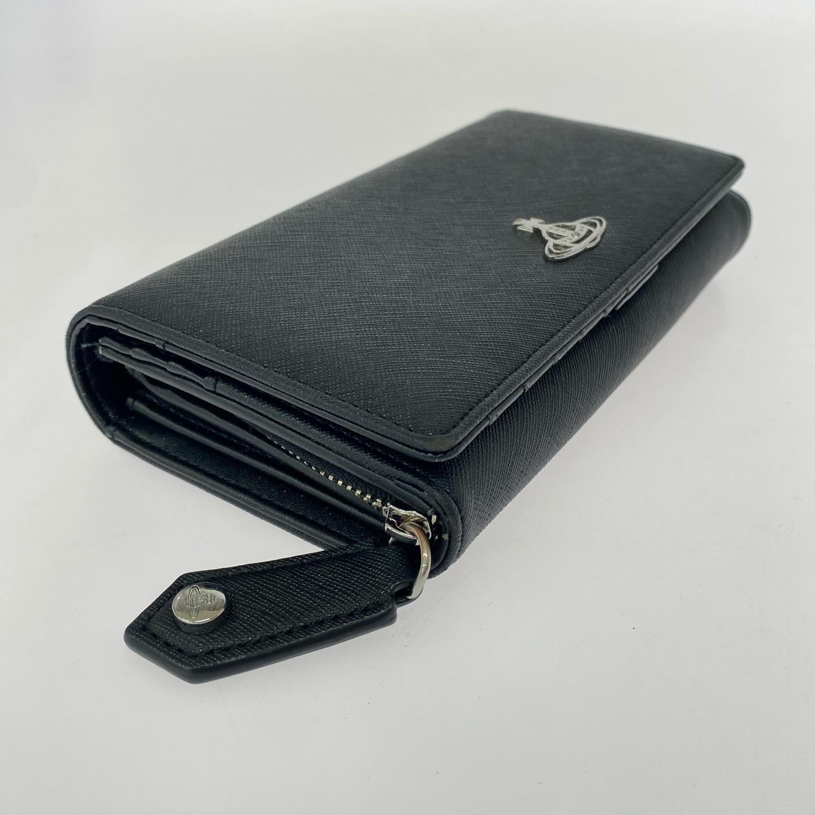 長財布 saffiano classic long walet 黒 ブラック