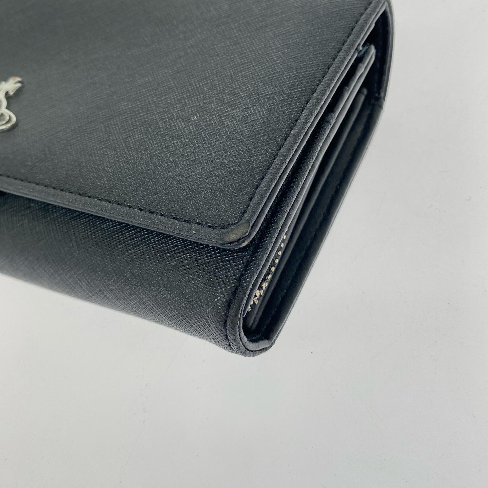 長財布 saffiano classic long walet 黒 ブラック