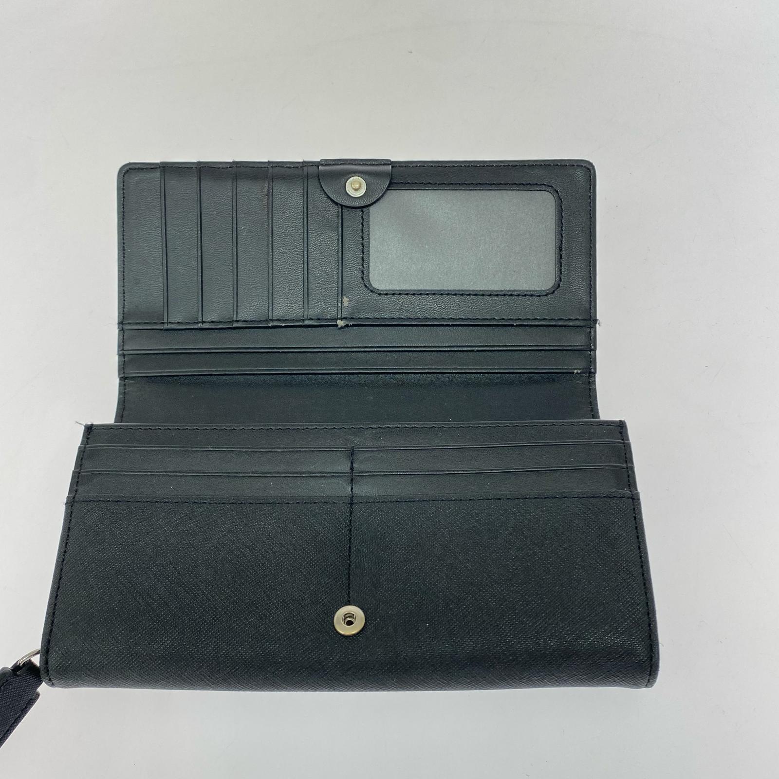 長財布 saffiano classic long walet 黒 ブラック