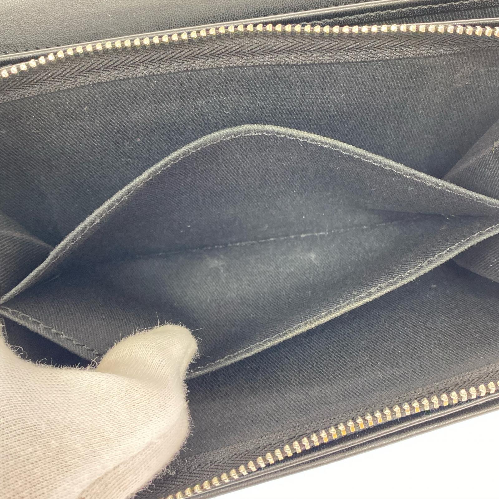 長財布 saffiano classic long walet 黒 ブラック
