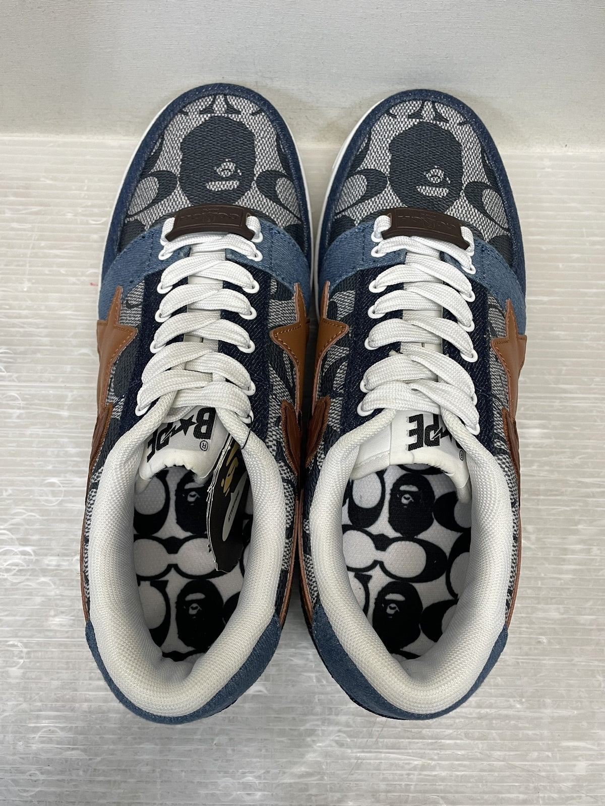スニーカー A BATHING APE×COACH Ready-To-Wear BAPE STA BlueBrown 9