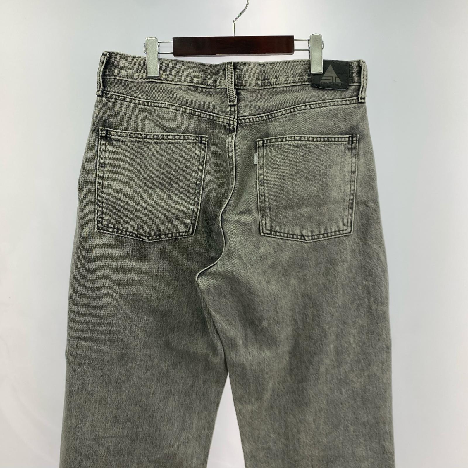 デニムパンツ Levi’s SilverTab デニムパンツ GY W34/L32 ブラック