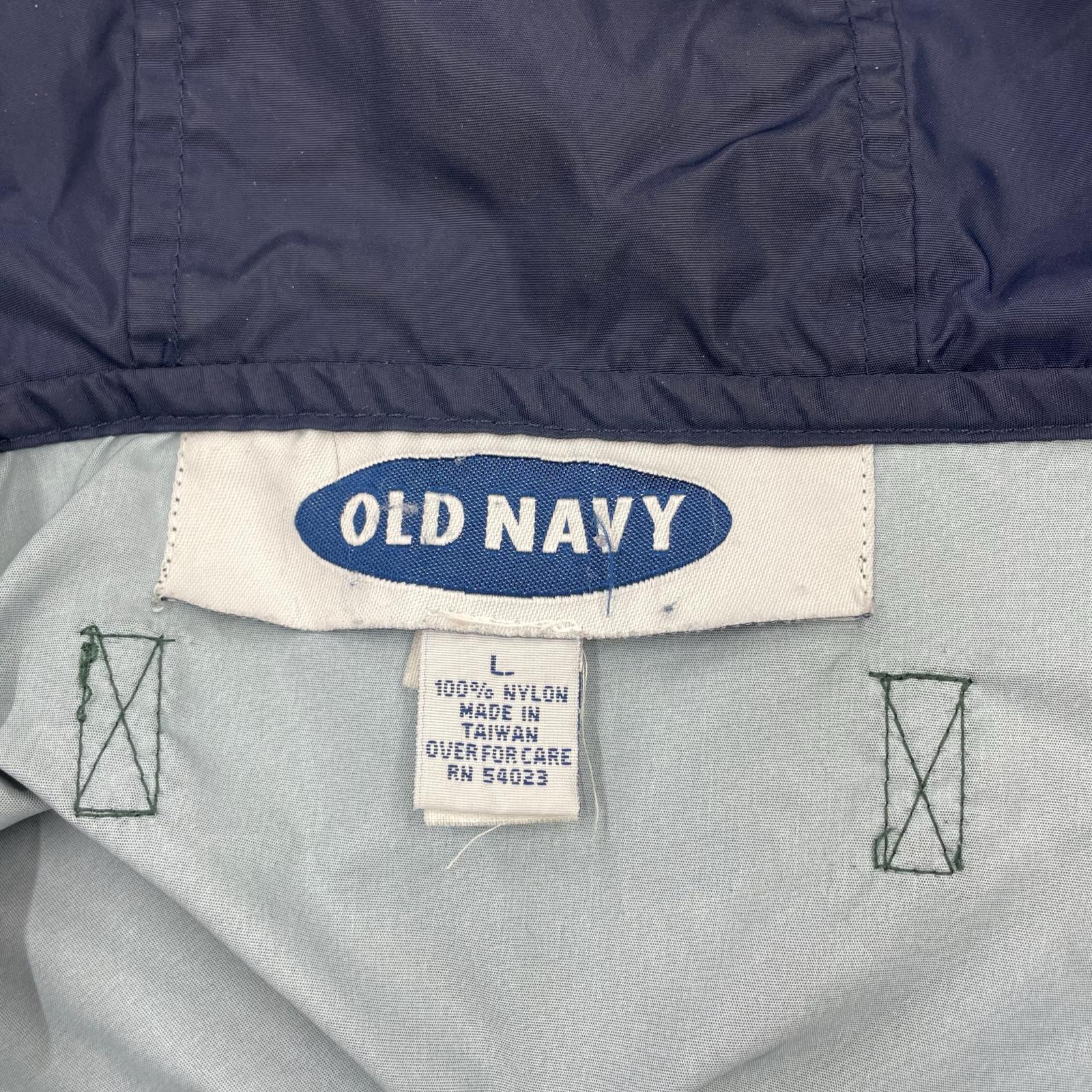 パーカー OLD NAVY プルオーバーナイロンパーカー GR/NV L