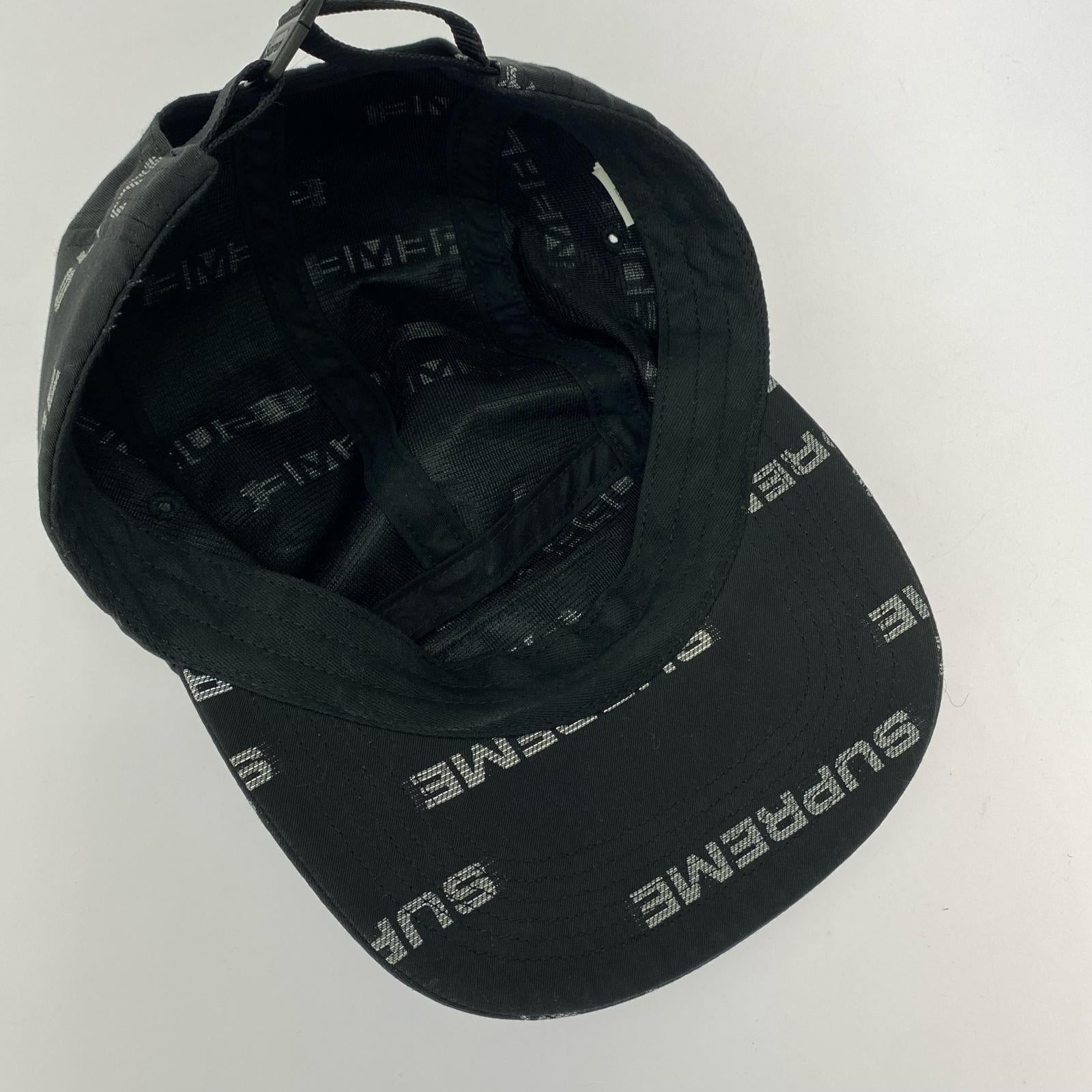 キャップ reflective jacquard camp cap 24fw ブラック