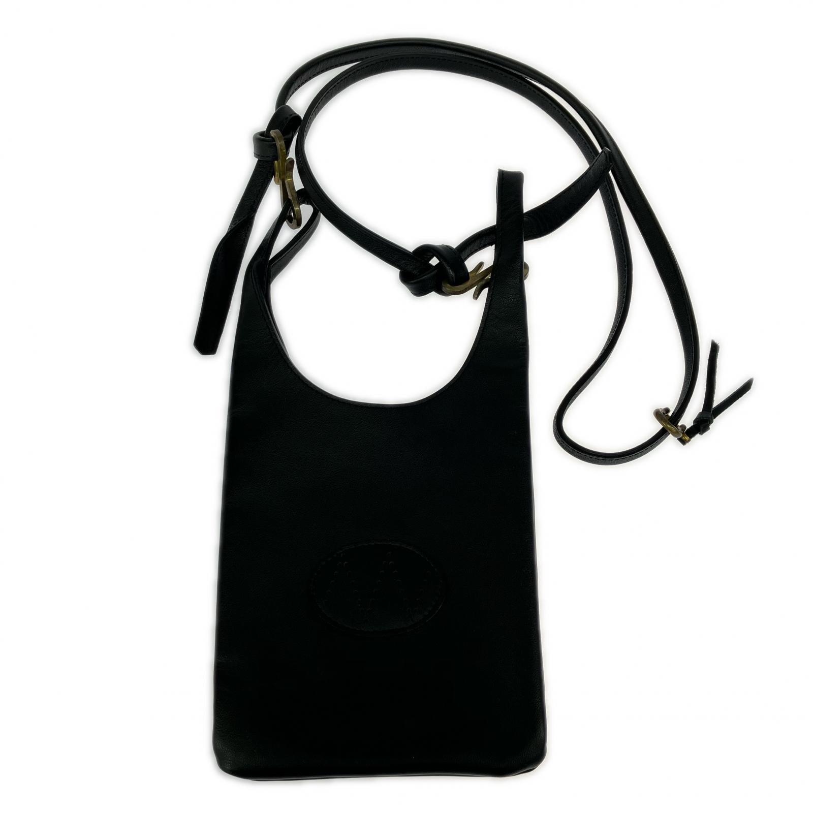 ショルダーバッグ BLK nn-lcla04 LOWE-PETIT レザーバッグ 黒 ブラック