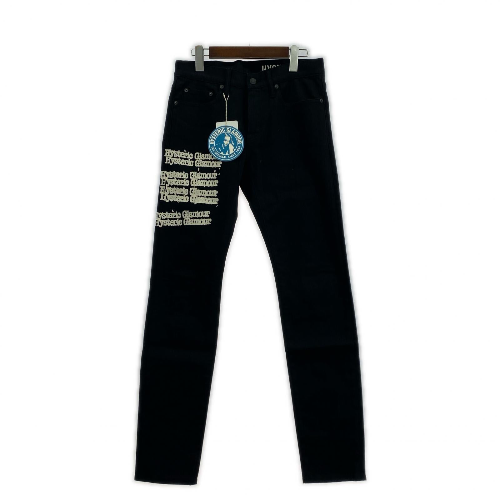 パンツ 21SS TYPE LoGo スリムデニムパンツ 黒 28 ブラック