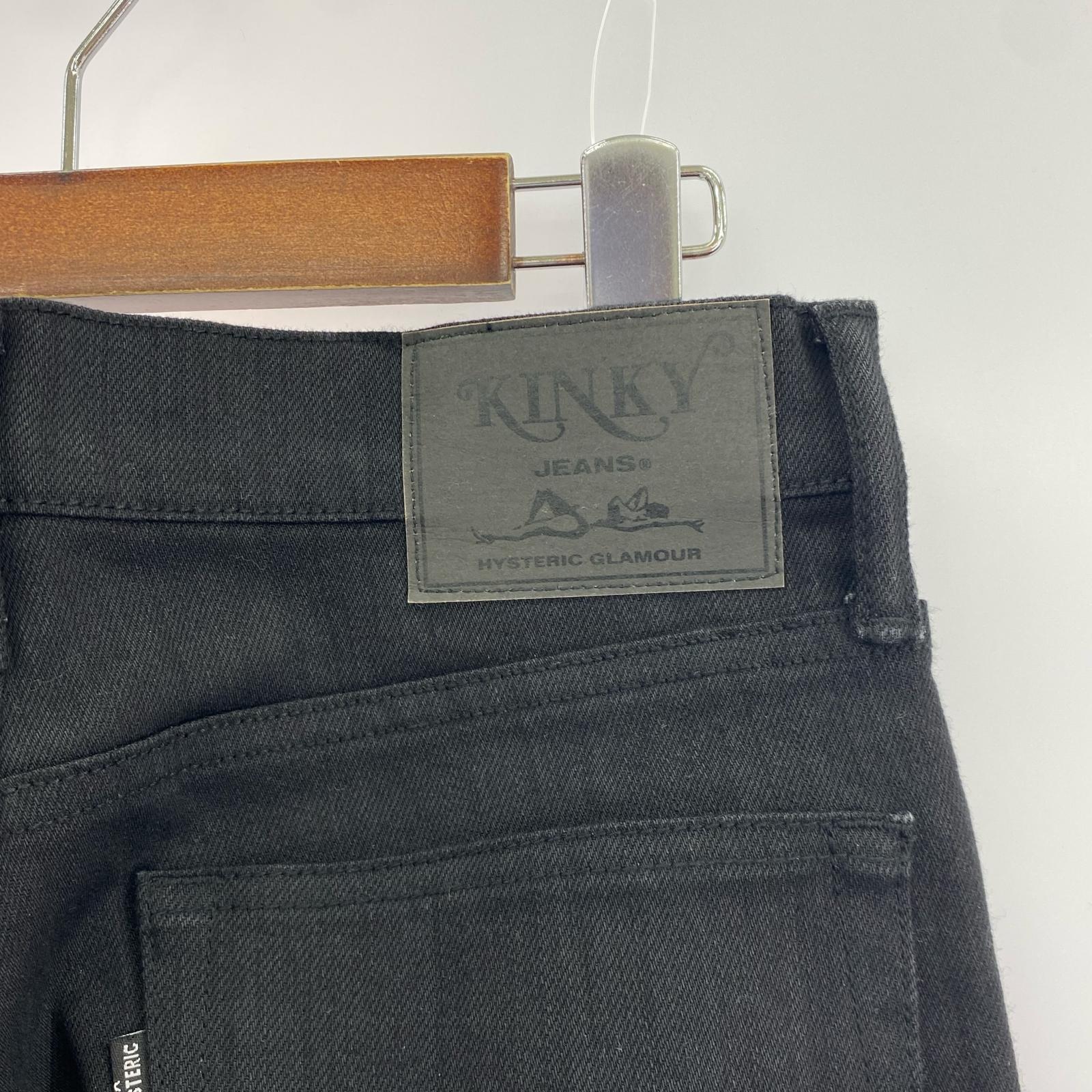 パンツ 21SS TYPE LoGo スリムデニムパンツ 黒 28 ブラック