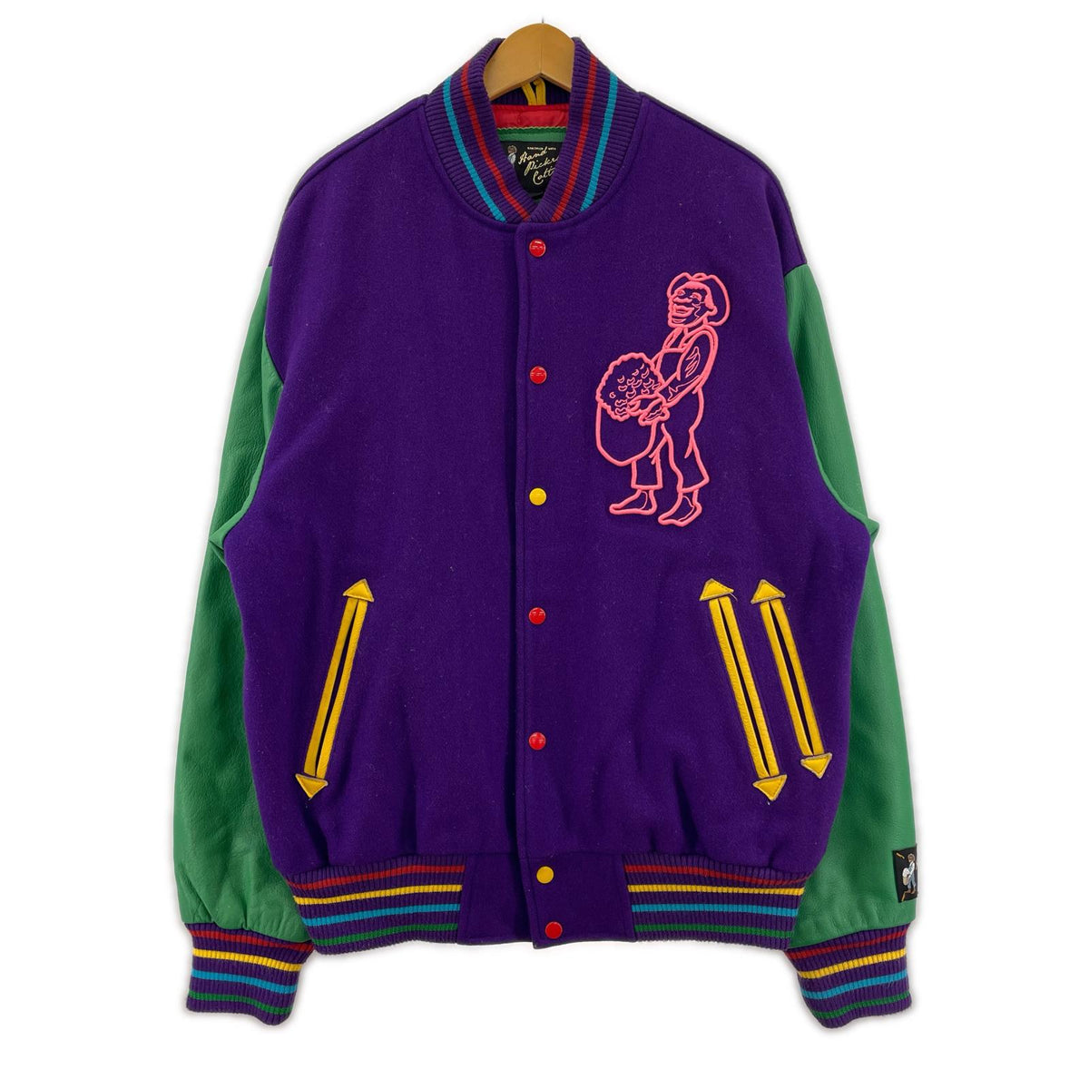 ジャケット Hand picked cotton マルチカラースタジャン マルチカラー