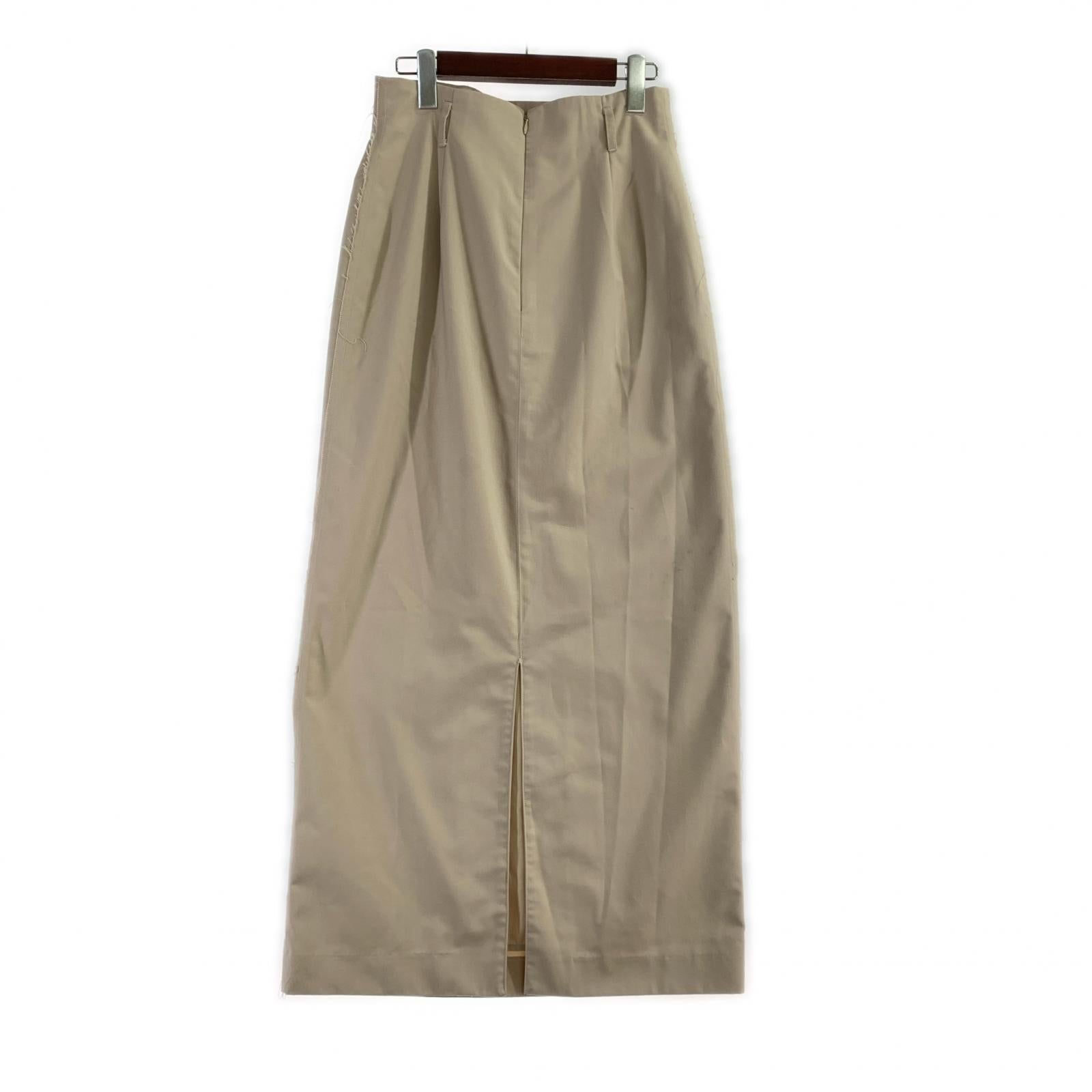 ロングスカート Twill Pocket Skirt/ベージュ 38