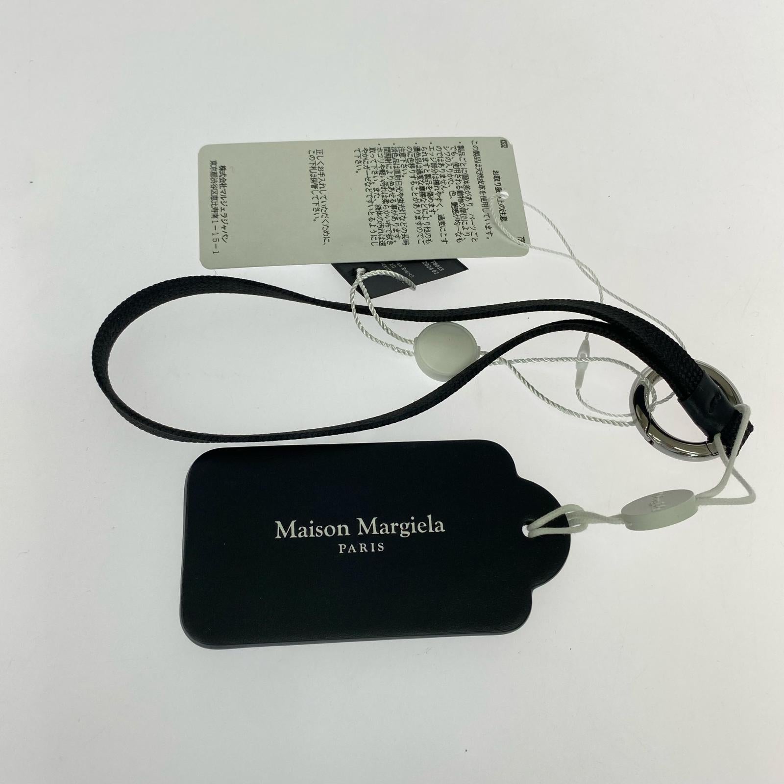 その他アクセサリー TAG KEY RING WITH SHORT LACE ブラック