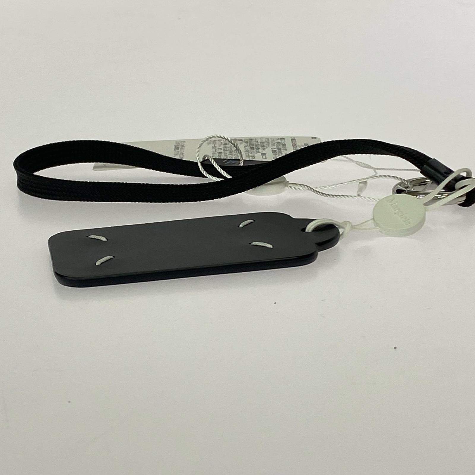 その他アクセサリー TAG KEY RING WITH SHORT LACE ブラック