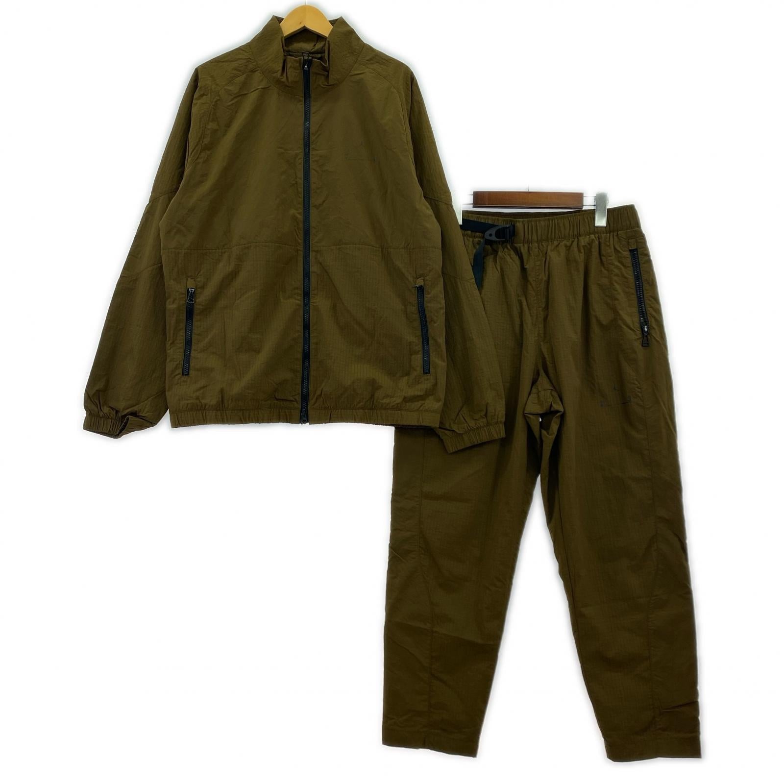 セットアップ ナイロンセットアップ XL カーキ