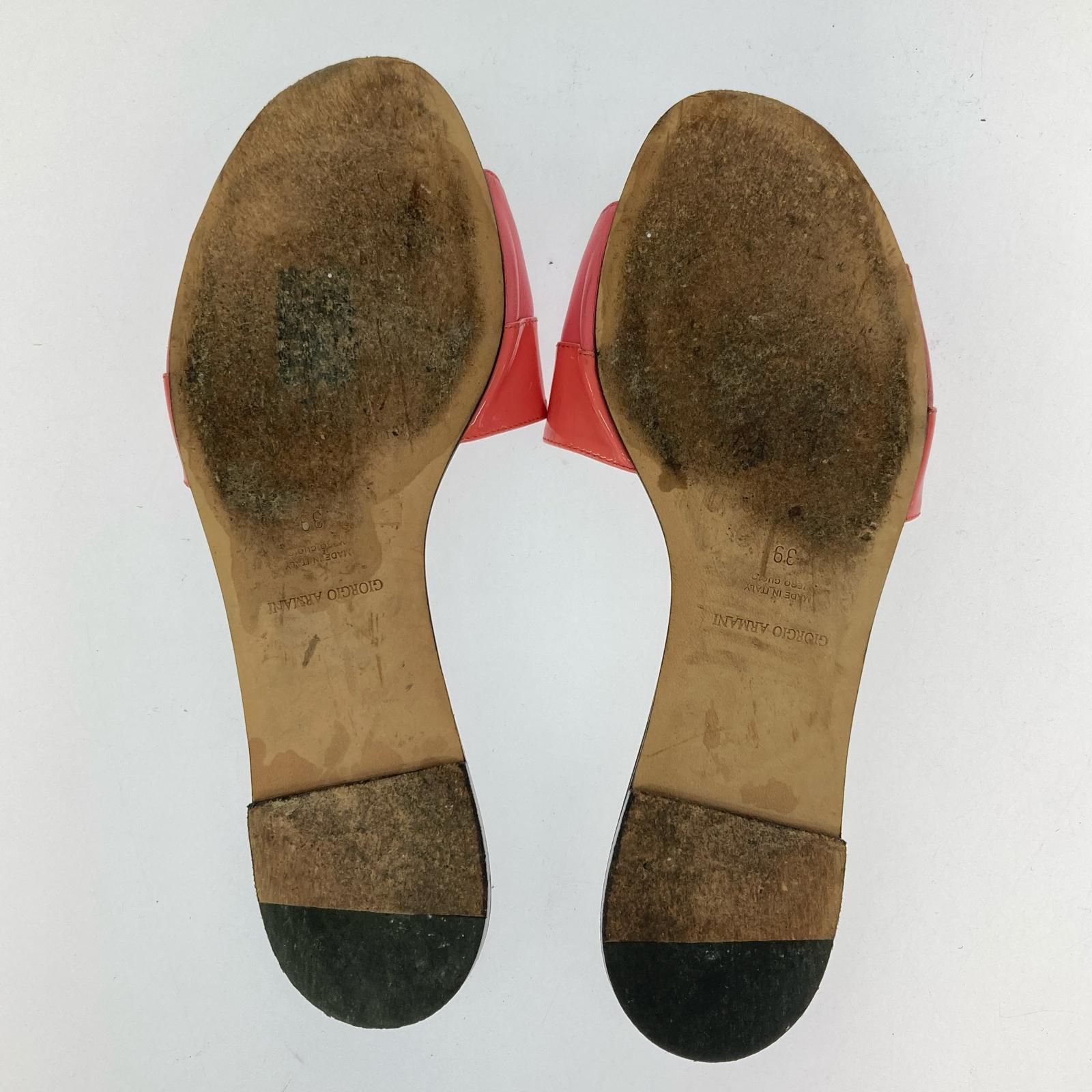 その他靴 エナメルレザーサンダル 39 39