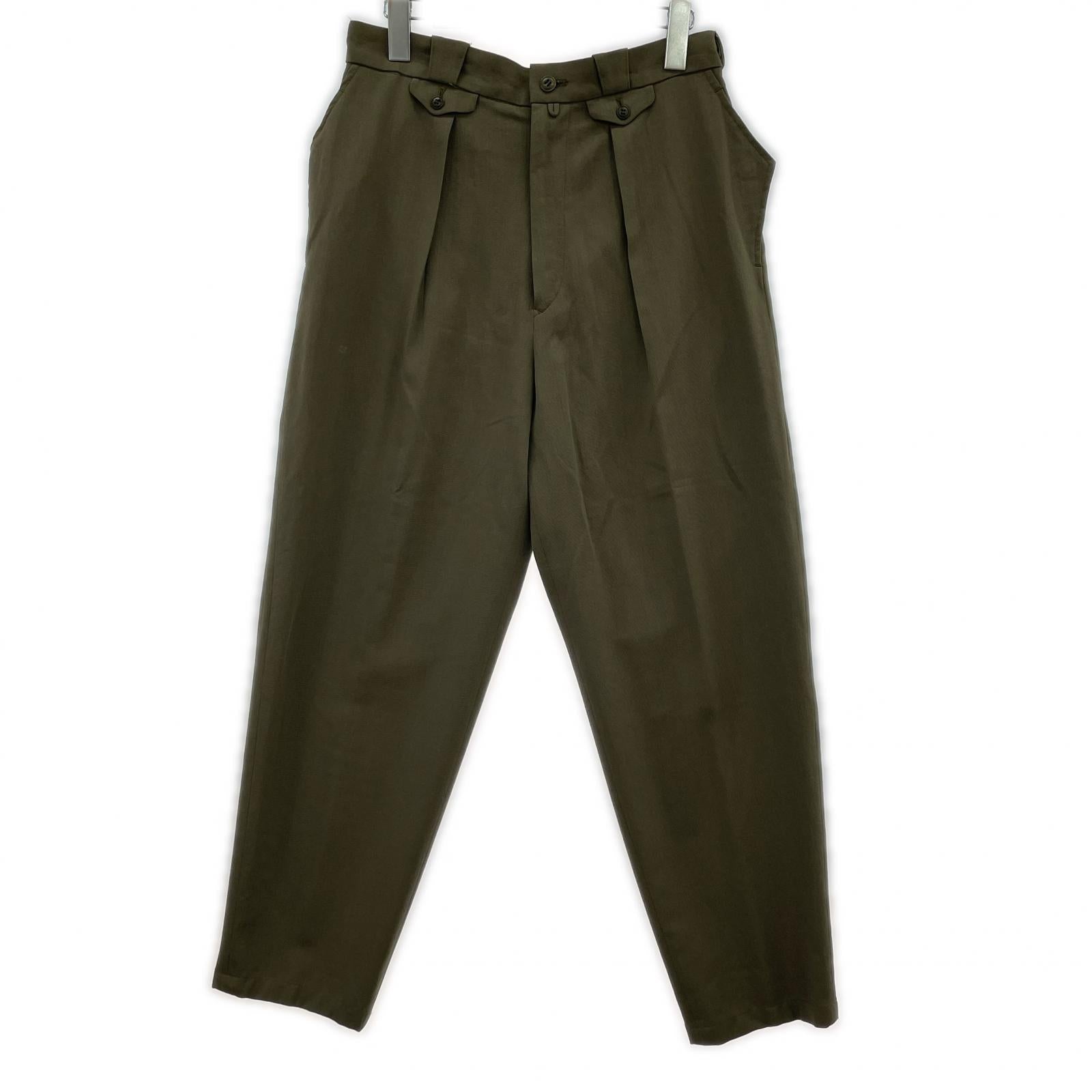 パンツ Y's ギミックポケット デザインウールスラックス オリーブ