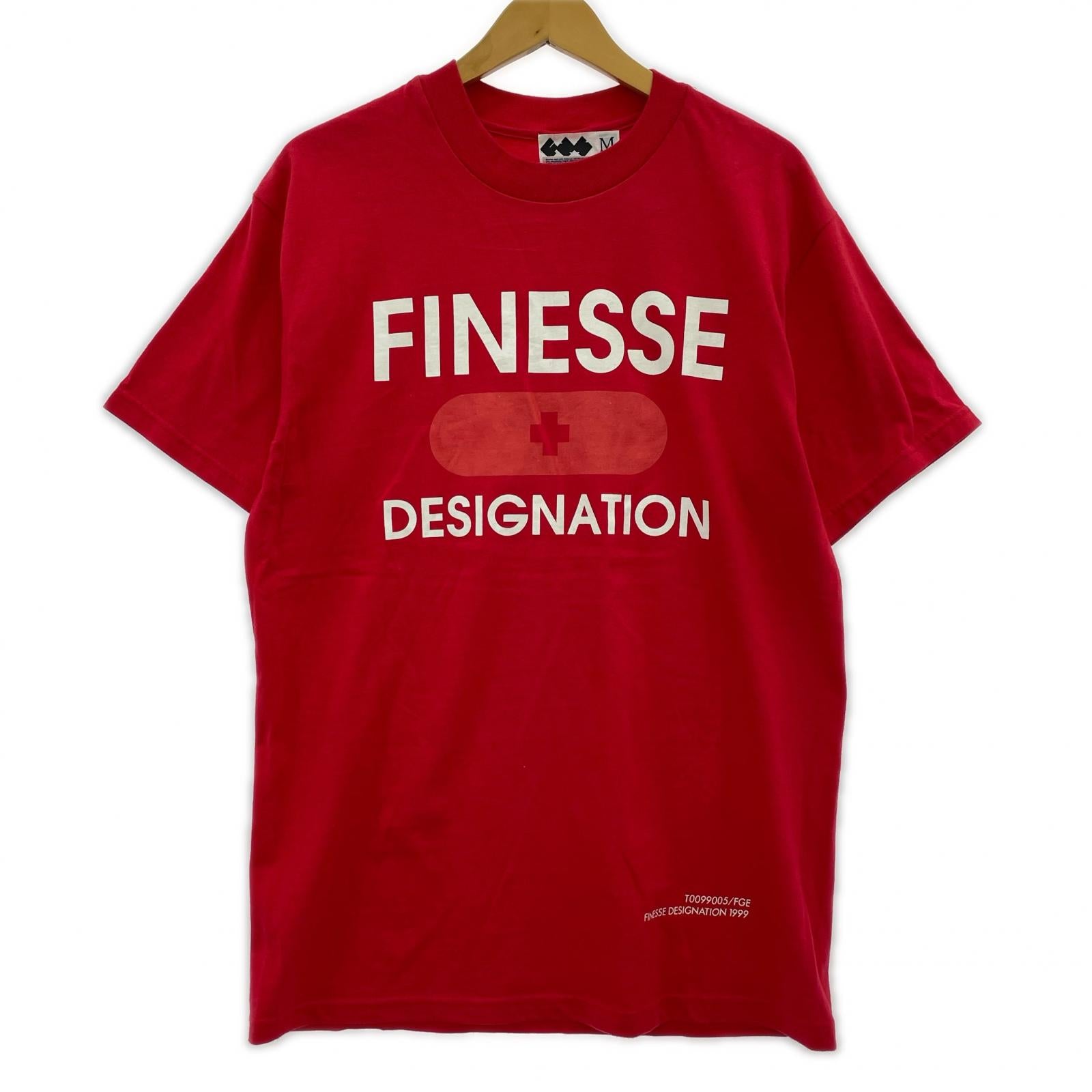 半袖Tシャツ GOODENOUGH FINESSE プリントTee M 赤 M レッド