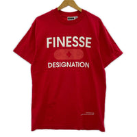 半袖Tシャツ GOODENOUGH FINESSE プリントTee M 赤 M レッド