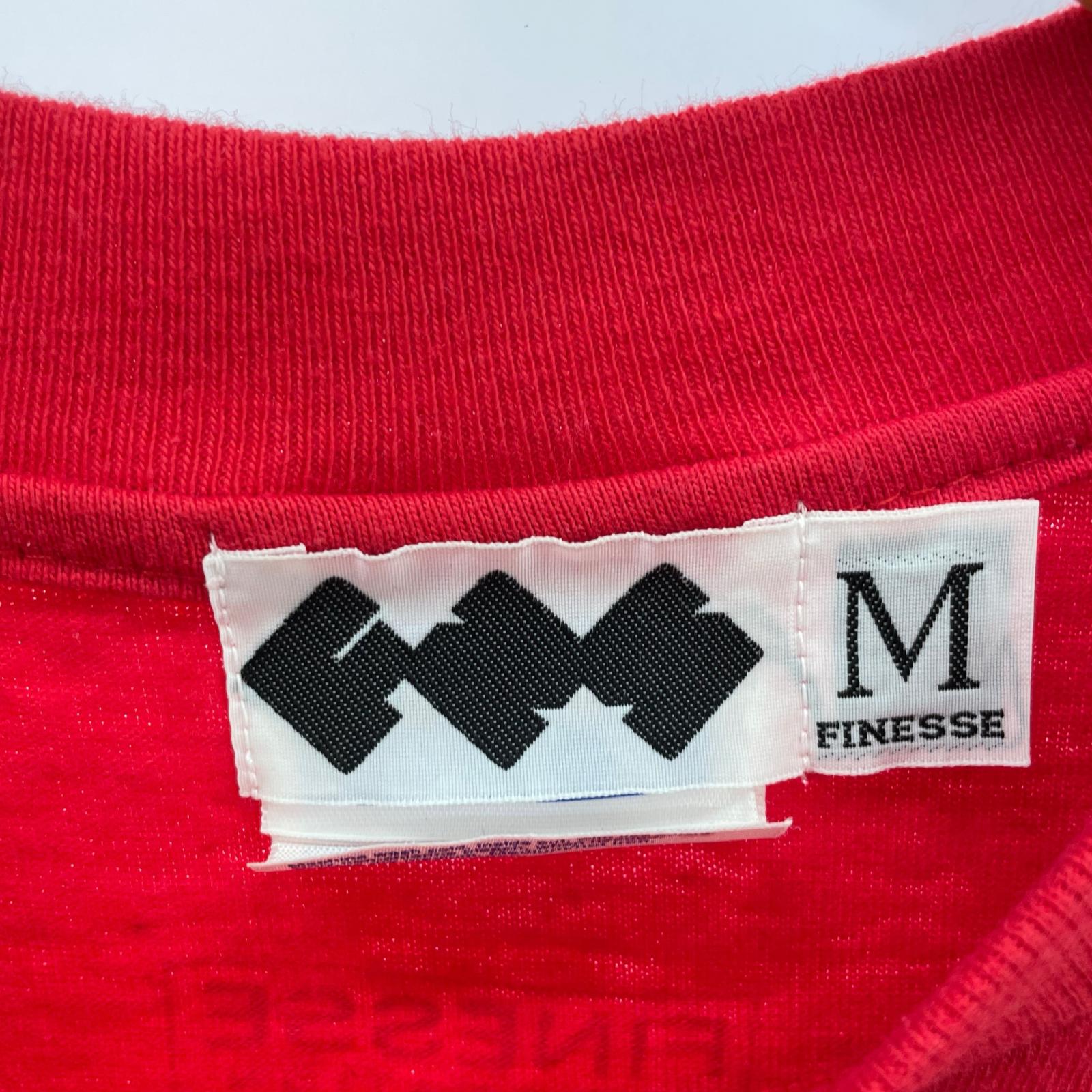 半袖Tシャツ GOODENOUGH FINESSE プリントTee M 赤 M レッド