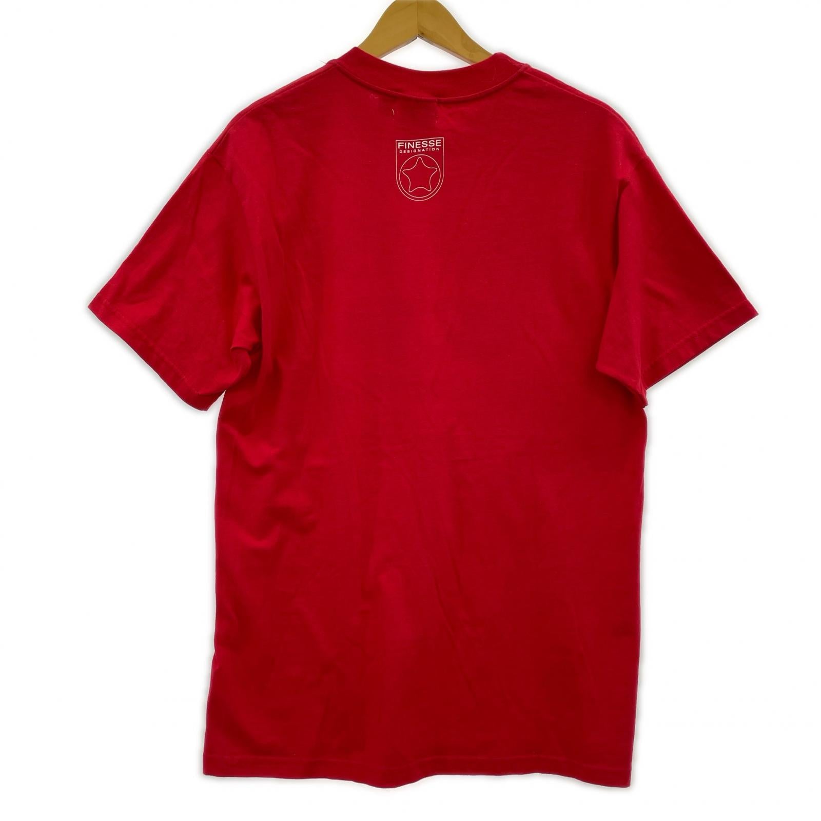 半袖Tシャツ GOODENOUGH FINESSE プリントTee M 赤 M レッド