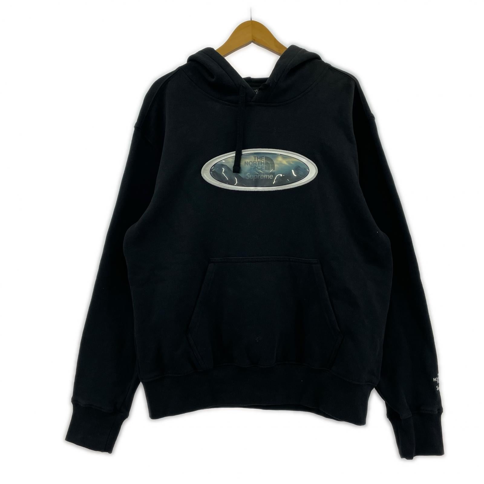 パーカー THE NORTH FACE×Supreme プルオーバーパーカー BK M ブラック