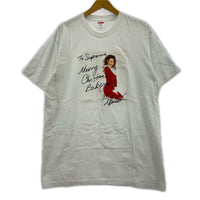 半袖Tシャツ Supreme プリントTシャツ WH ※シミ L ホワイト
