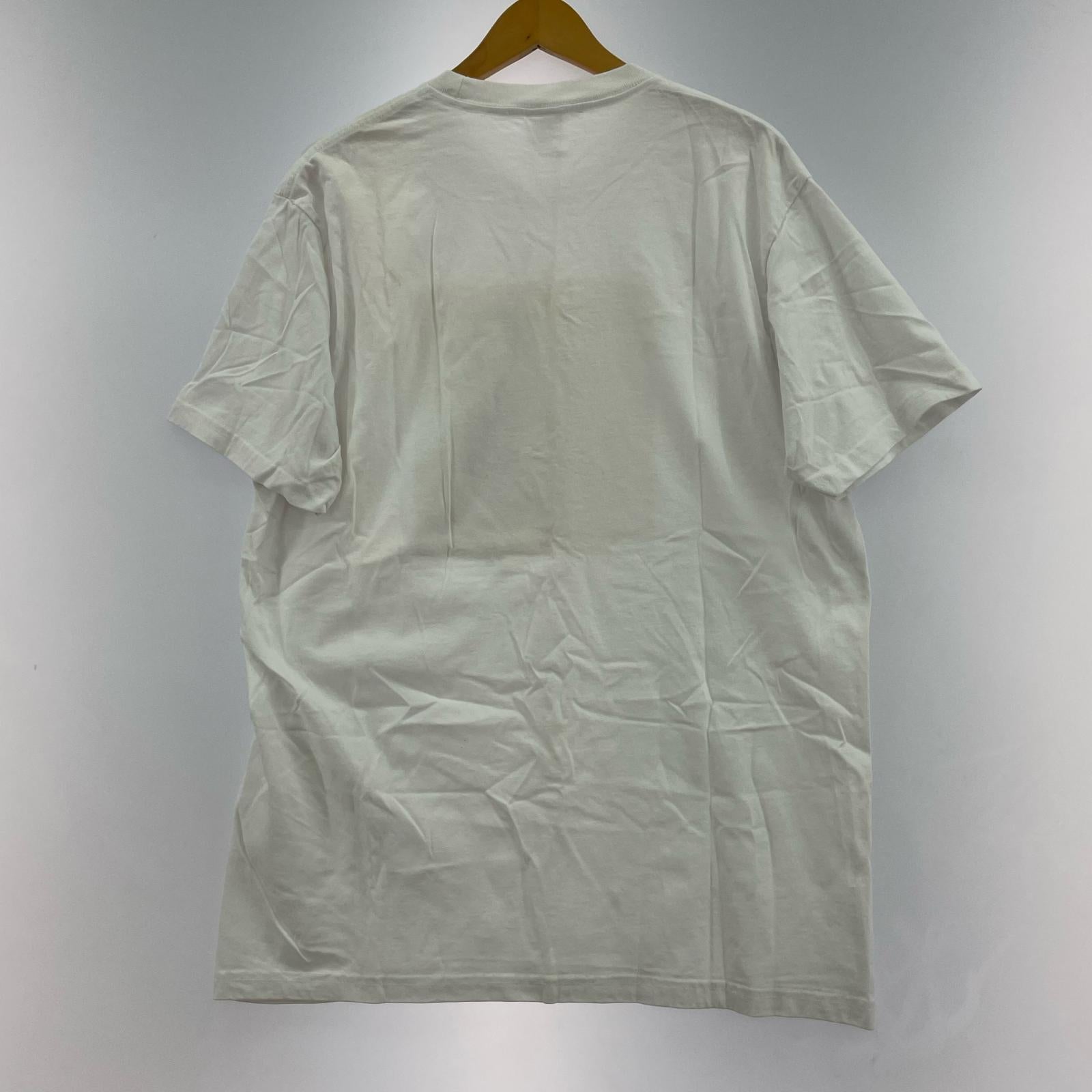 半袖Tシャツ Supreme プリントTシャツ WH ※シミ L ホワイト