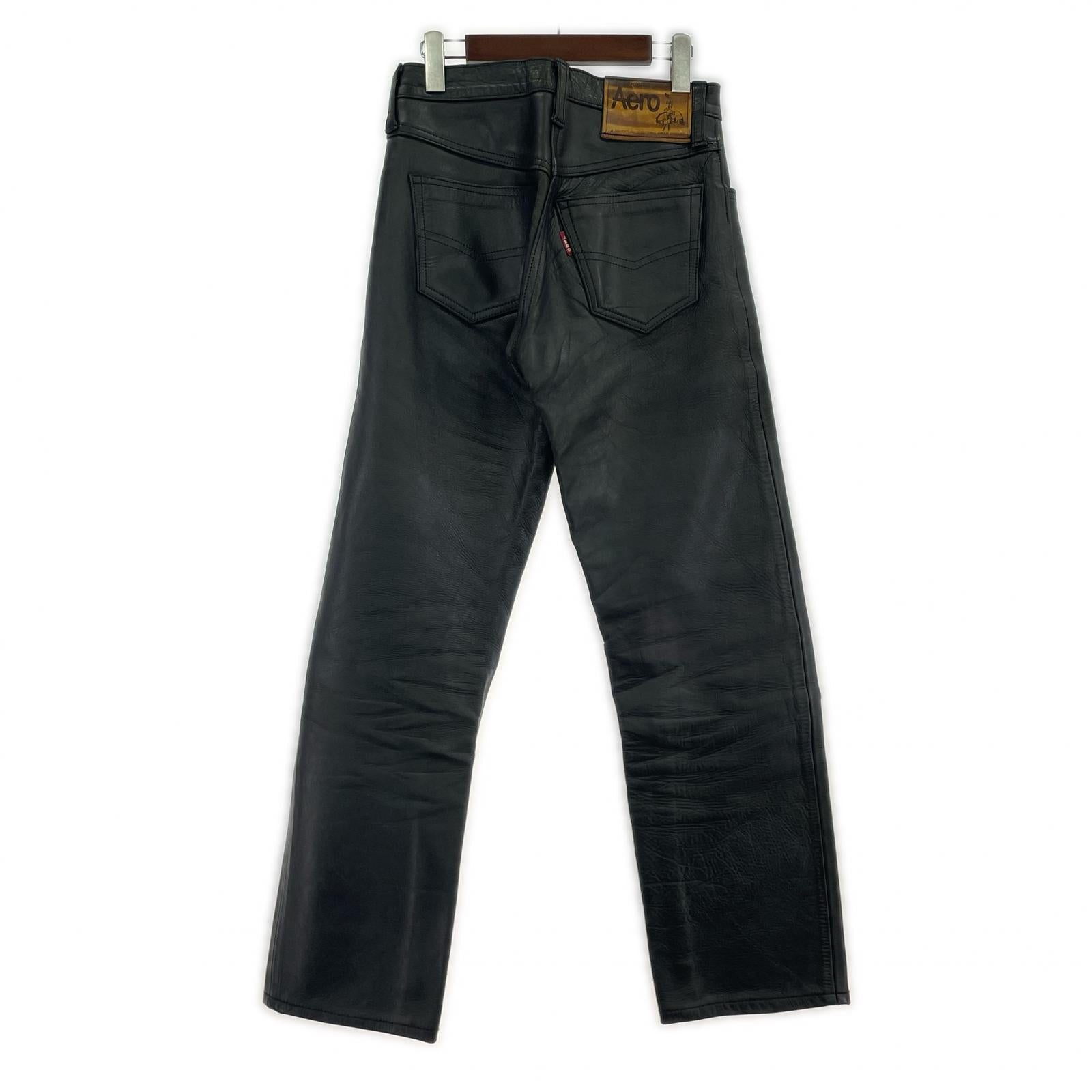 パンツ AERO LEATHERS TALON ホース W28 ブラック
