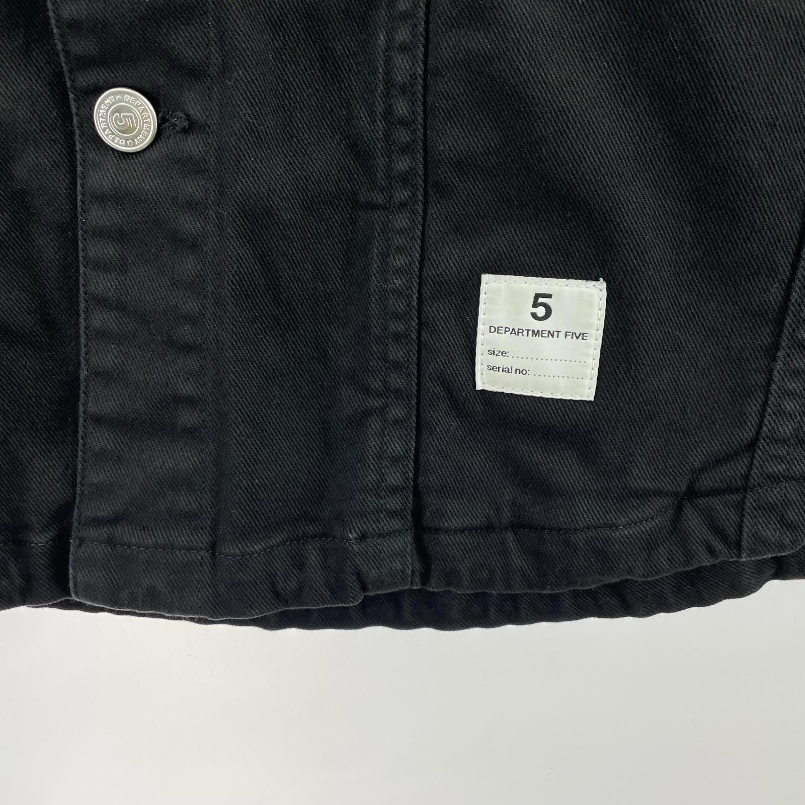 デニムジャケット DEPARTMENT FIVE DENIM デニムジャケット BLK M ブラック