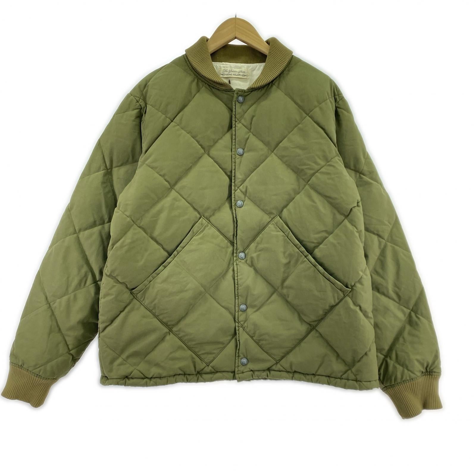 ジャケット REMI RELIEF BEAMS PLUS 別注キルティング ダウンシ カーキ