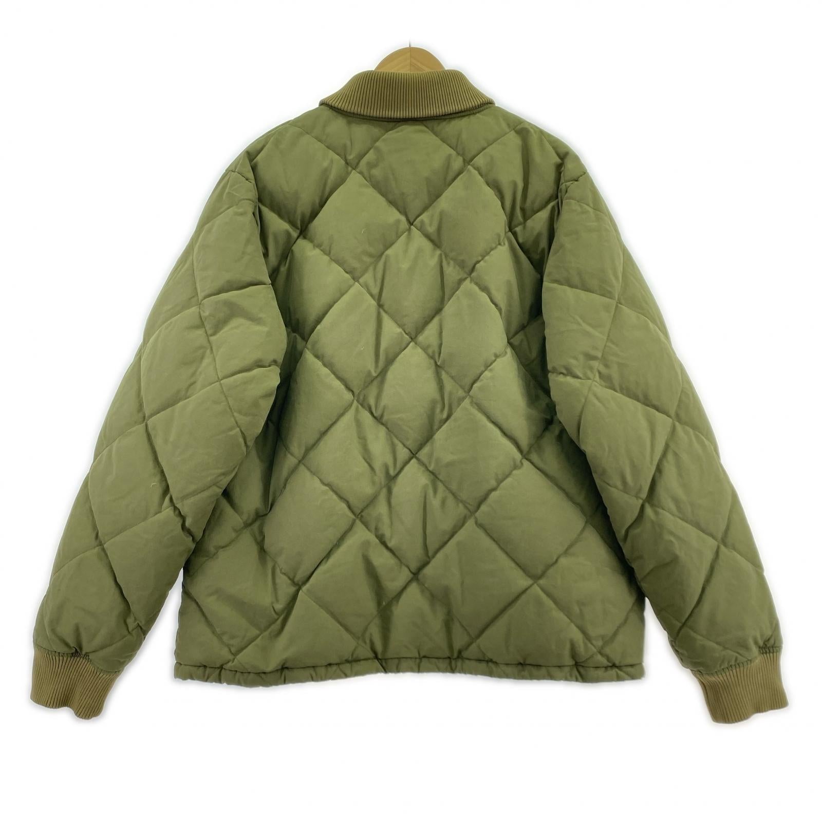 ジャケット REMI RELIEF BEAMS PLUS 別注キルティング ダウンシ カーキ