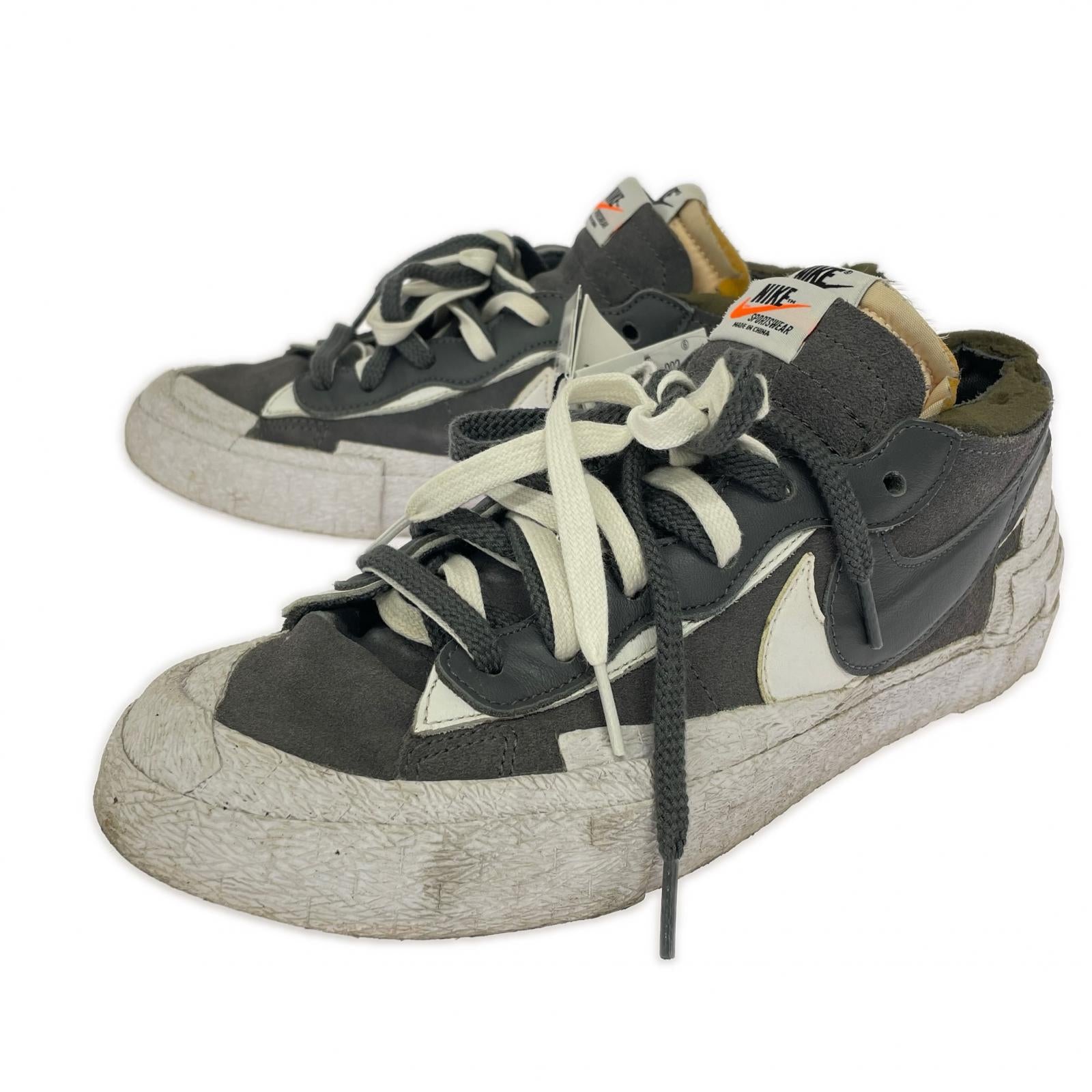 スニーカー BLAZER LOW /SACAI 27cm (US9 UK8 1/2 EU44) グレー