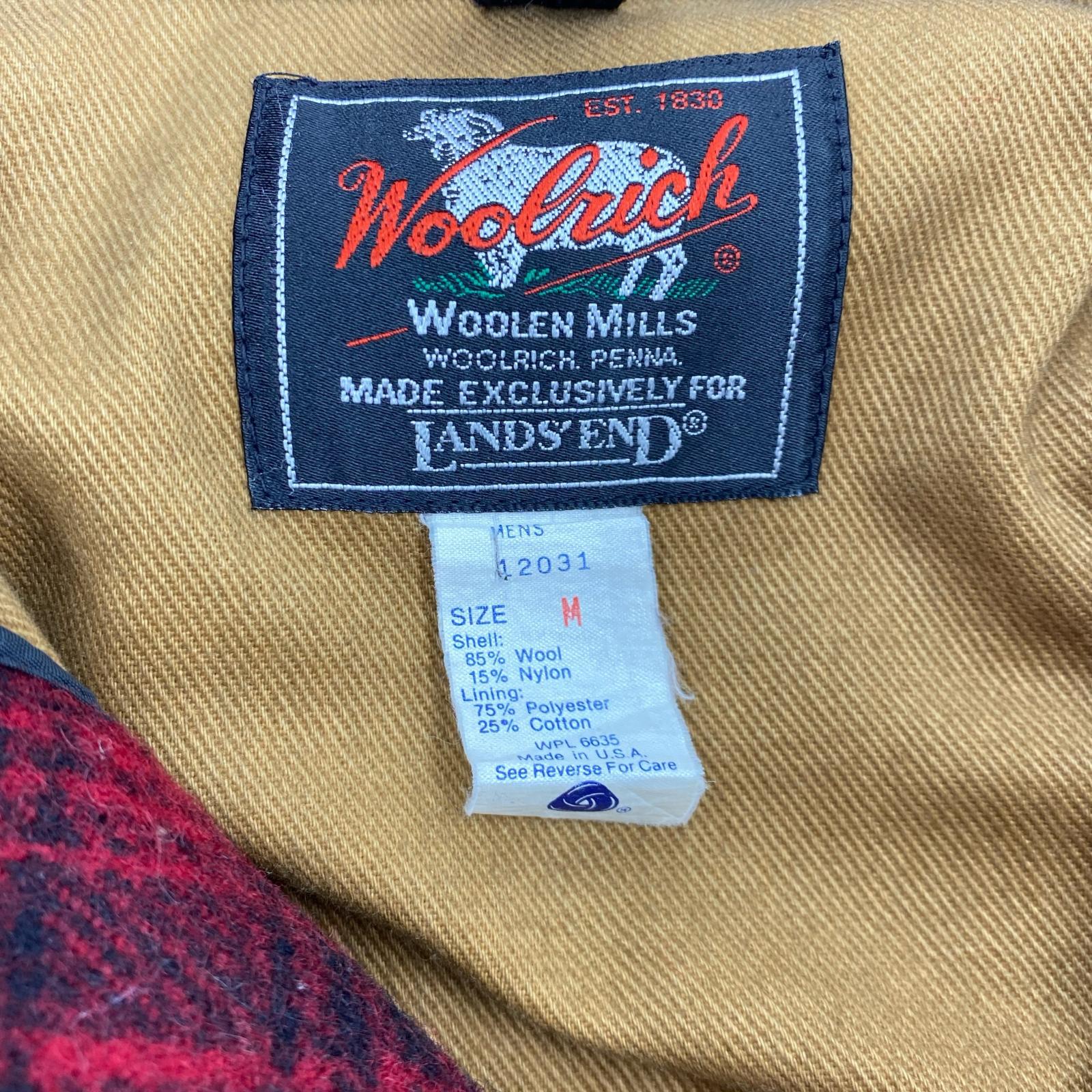 ジャケット ×LANDS' END/80s頃/USA製/マッキーノジャケット/RED M レッド