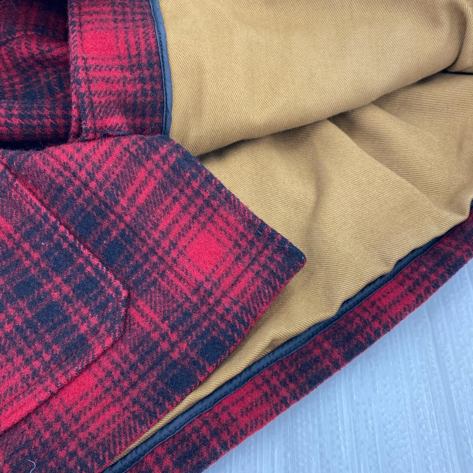ジャケット ×LANDS' END/80s頃/USA製/マッキーノジャケット/RED M レッド