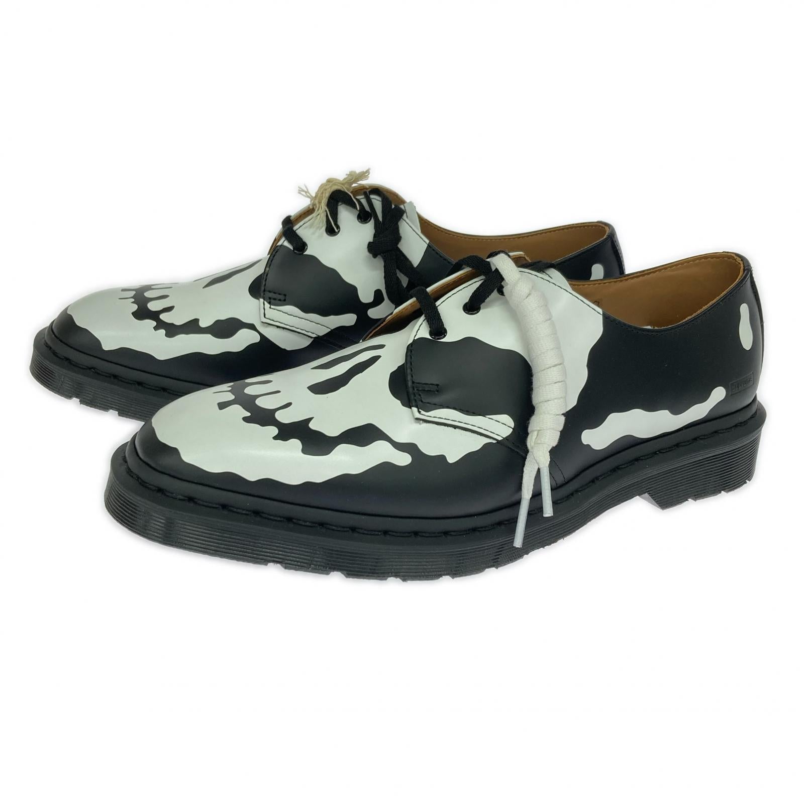 シューズ Supreme×Dr.Martens 25AW 1461 Skull 3 Eye Shoe Black White