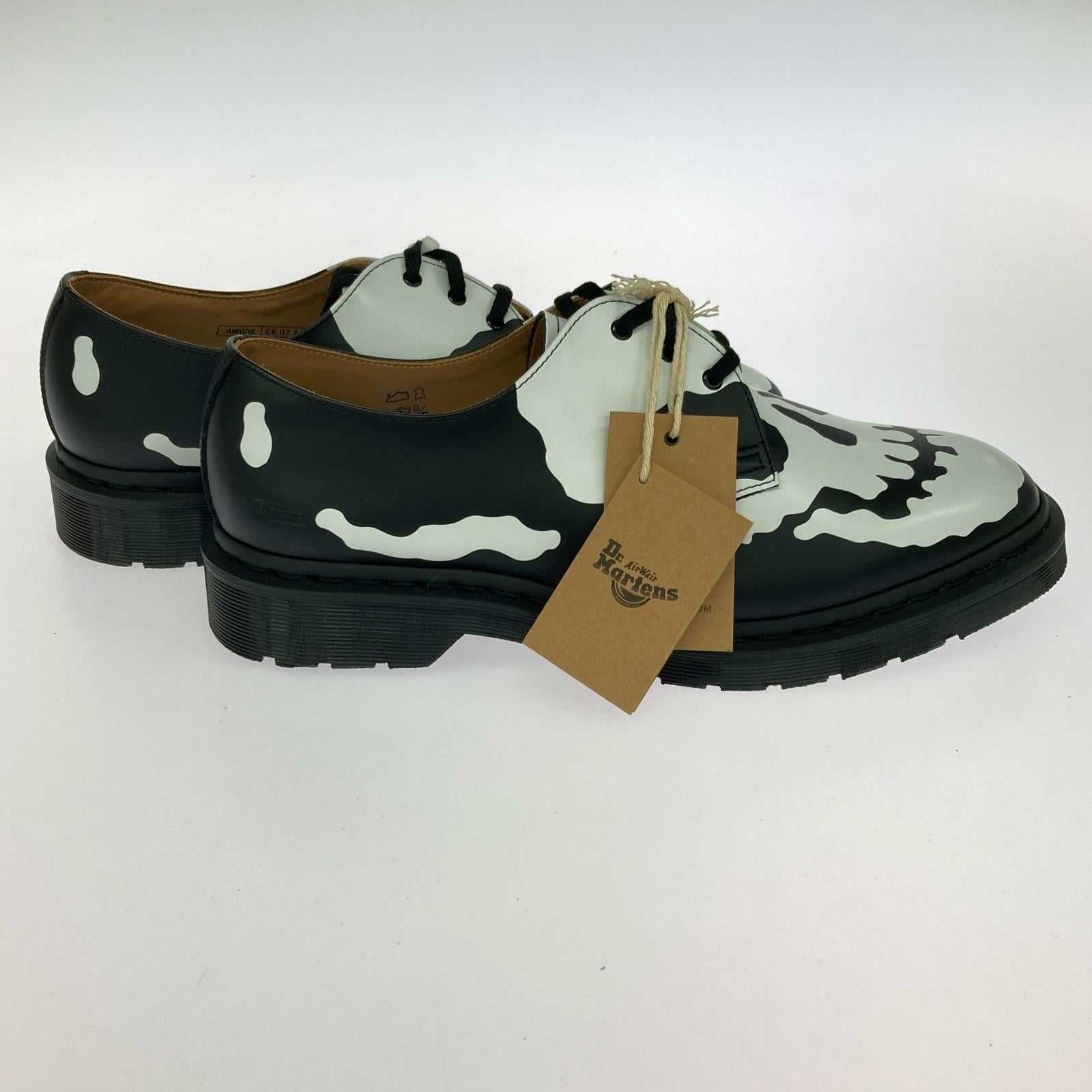 シューズ Supreme×Dr.Martens 25AW 1461 Skull 3 Eye Shoe Black White