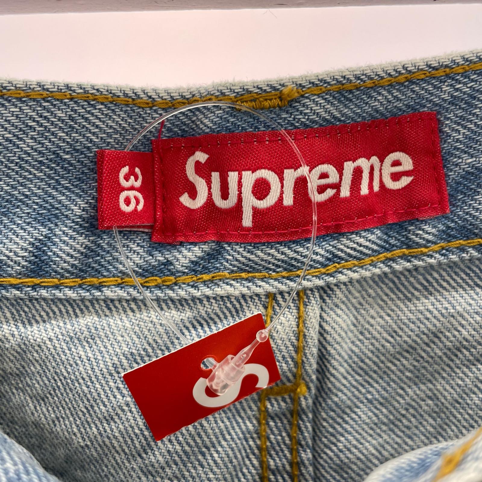 デニムパンツ Supreme 26SS Baggy Jean Washed Indigo バギーデニム 36 ブルー