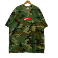 半袖Tシャツ Supreme 26SS Arabic Box Logo Tee Woodland Camo