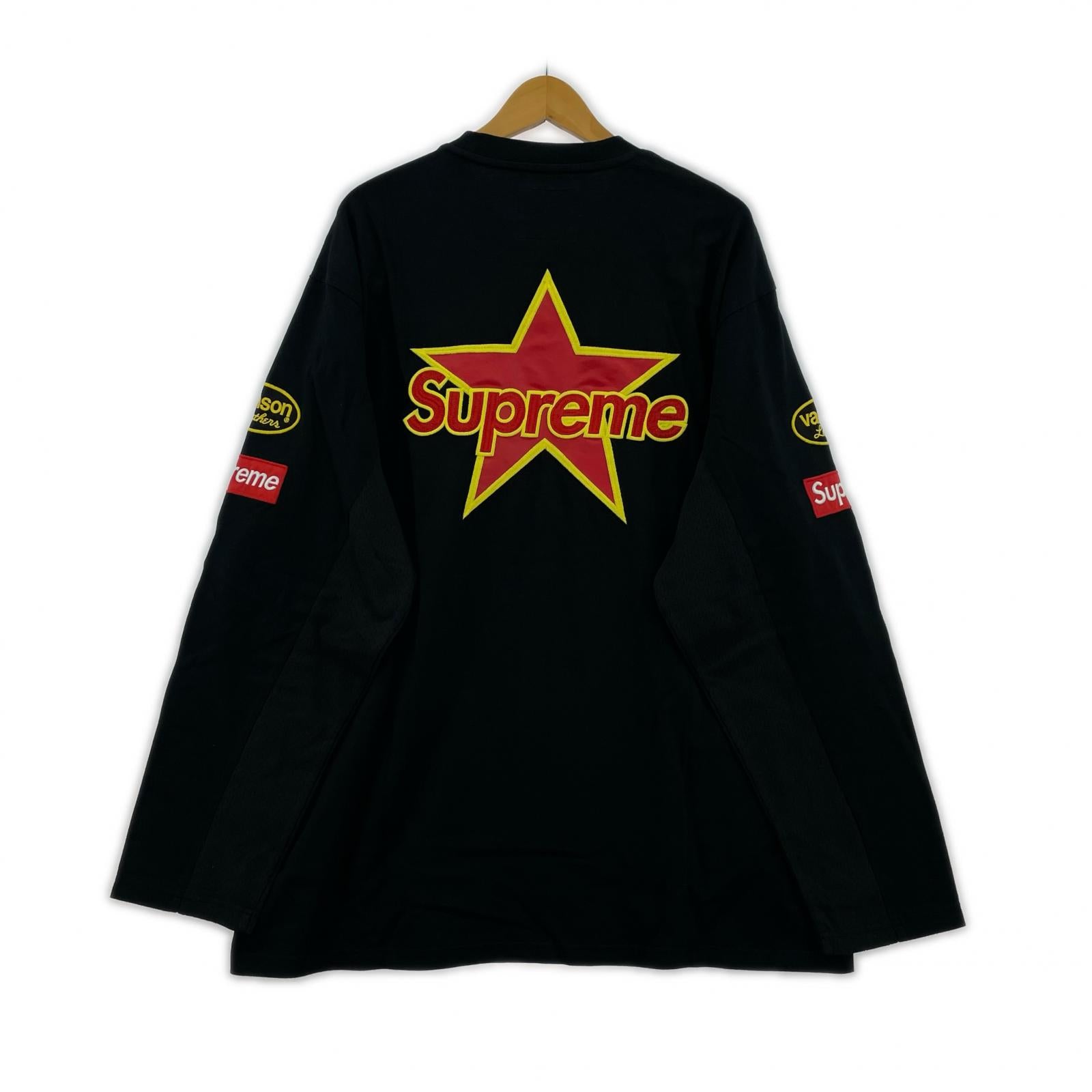 長袖Tシャツ Supreme×VANSON 26SS Leathers L/S Top Black XXL 黒 ブラック