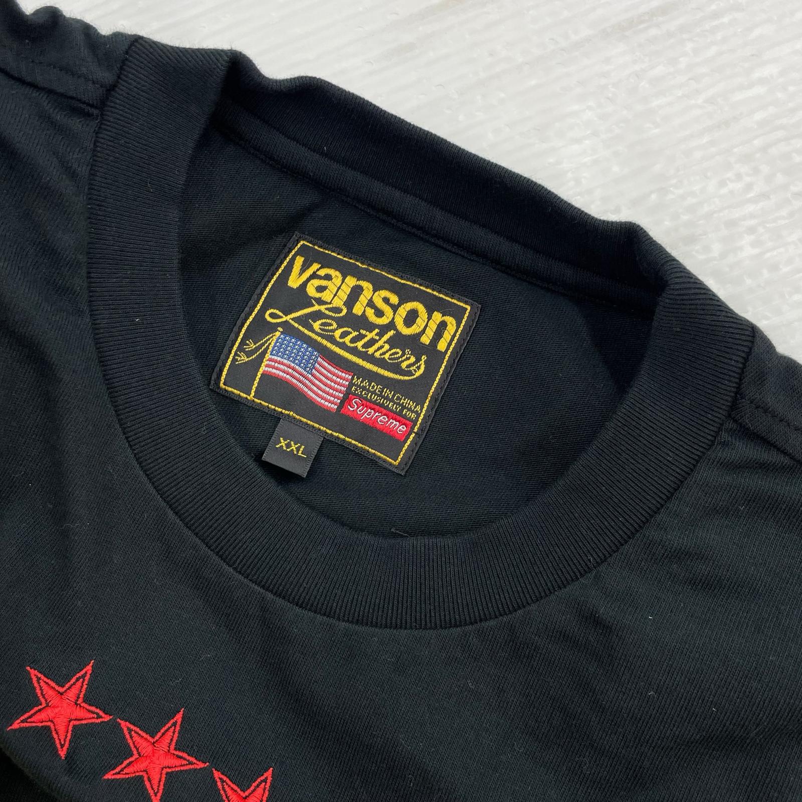 長袖Tシャツ Supreme×VANSON 26SS Leathers L/S Top Black XXL 黒 ブラック