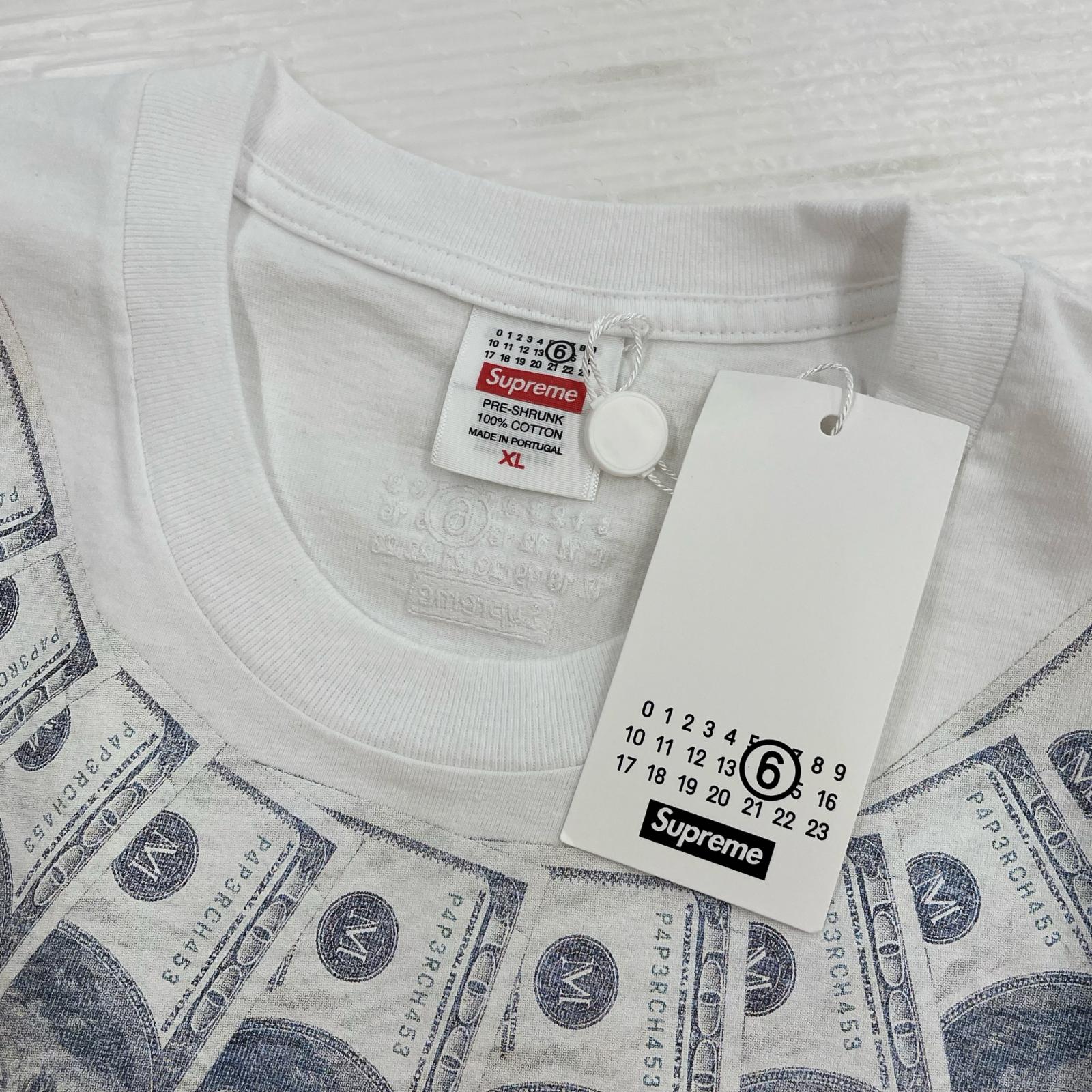 半袖Tシャツ Supreme×MM6 26SS Money S/S Top White XL 白 ホワイト