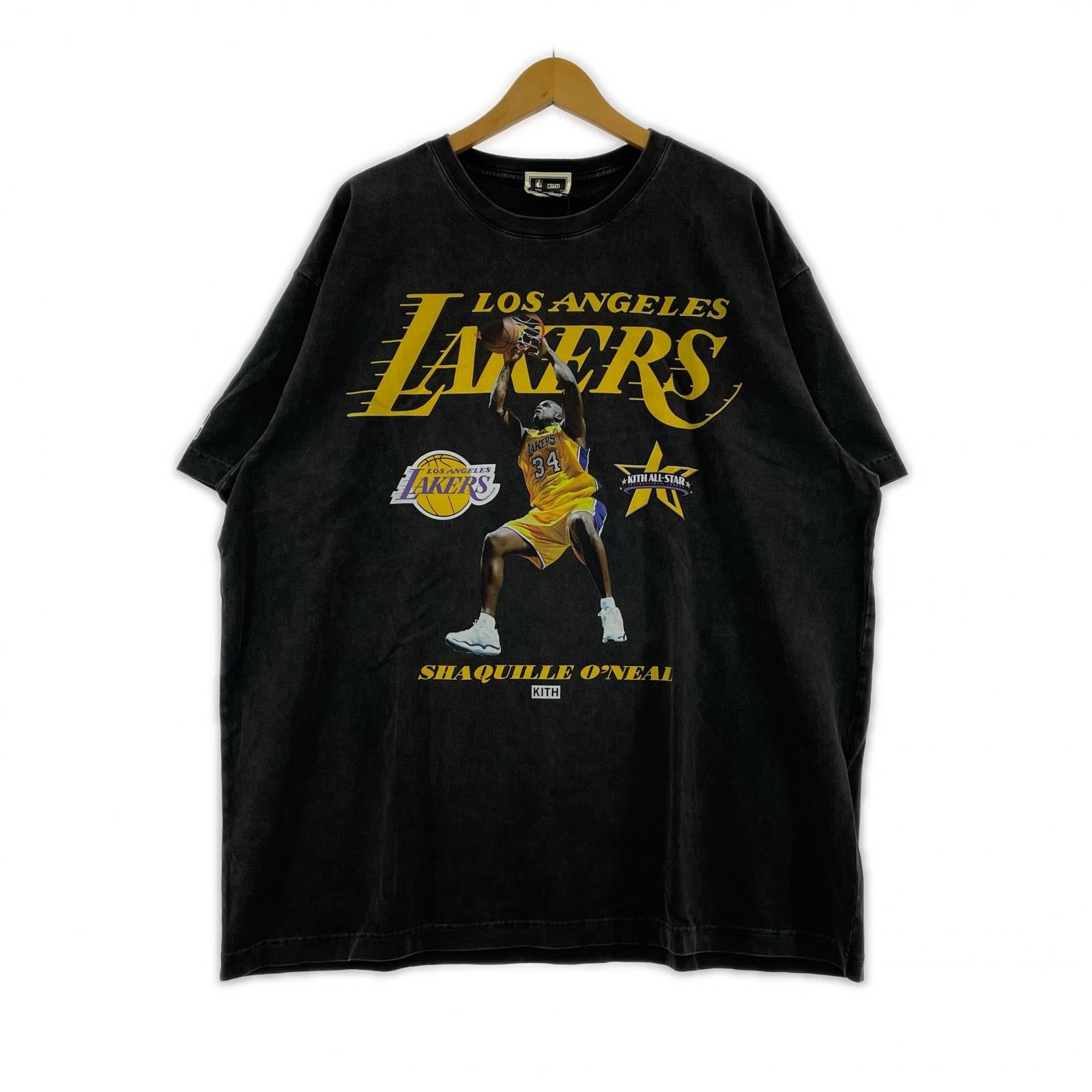 半袖Tシャツ KITH×NBA 26SS All-Star Lakers O'Neal Vintage Tee ブラック