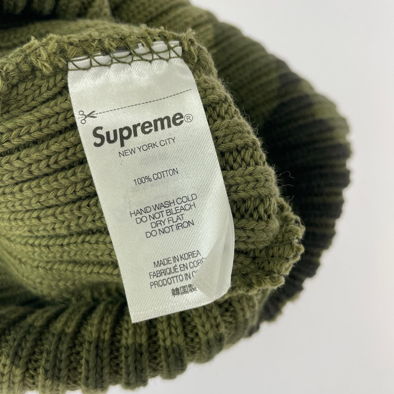 ニットキャップ Supreme 26SS Overdyed Beanie Woodland Camo