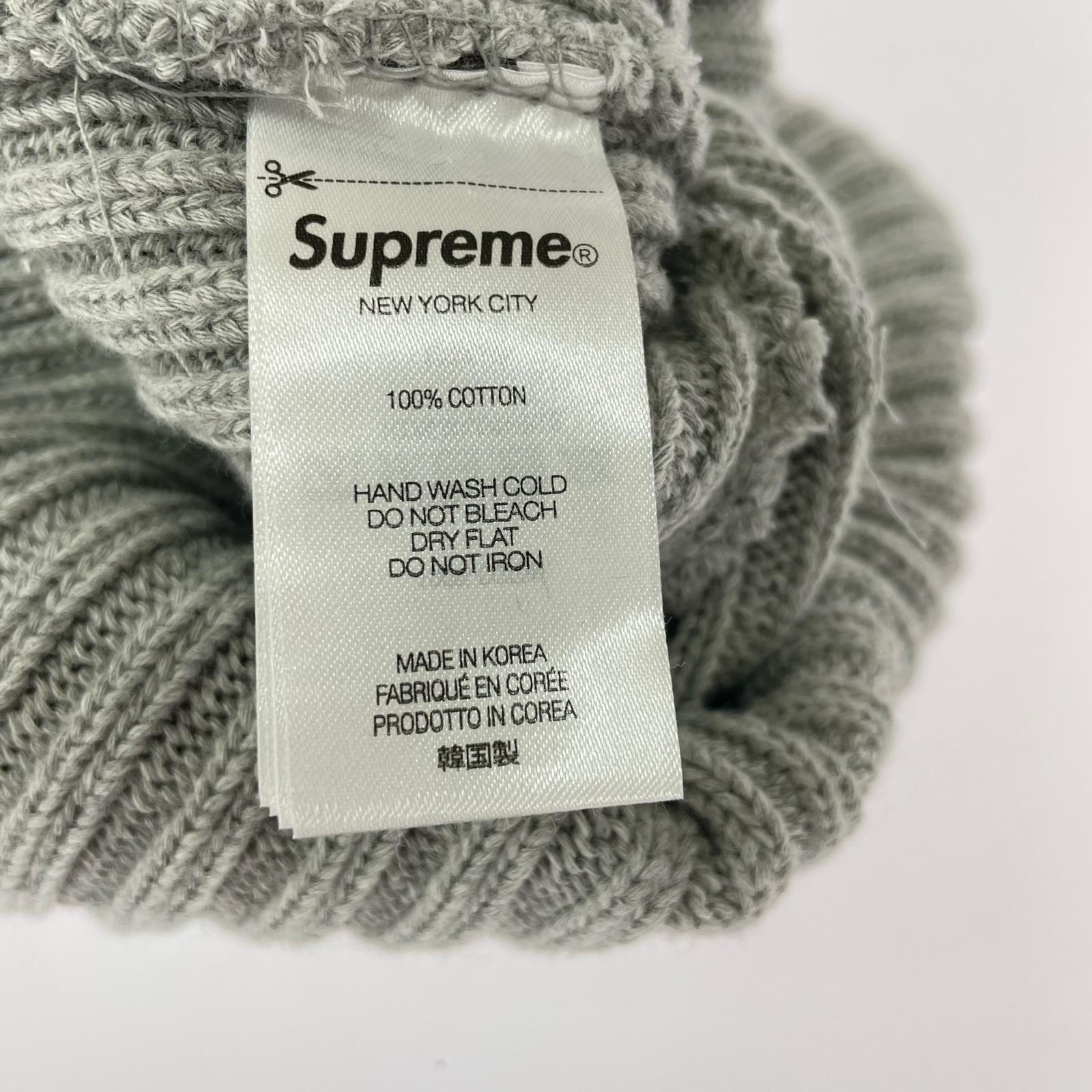 ニットキャップ Supreme 26SS Overdyed Beanie Grey