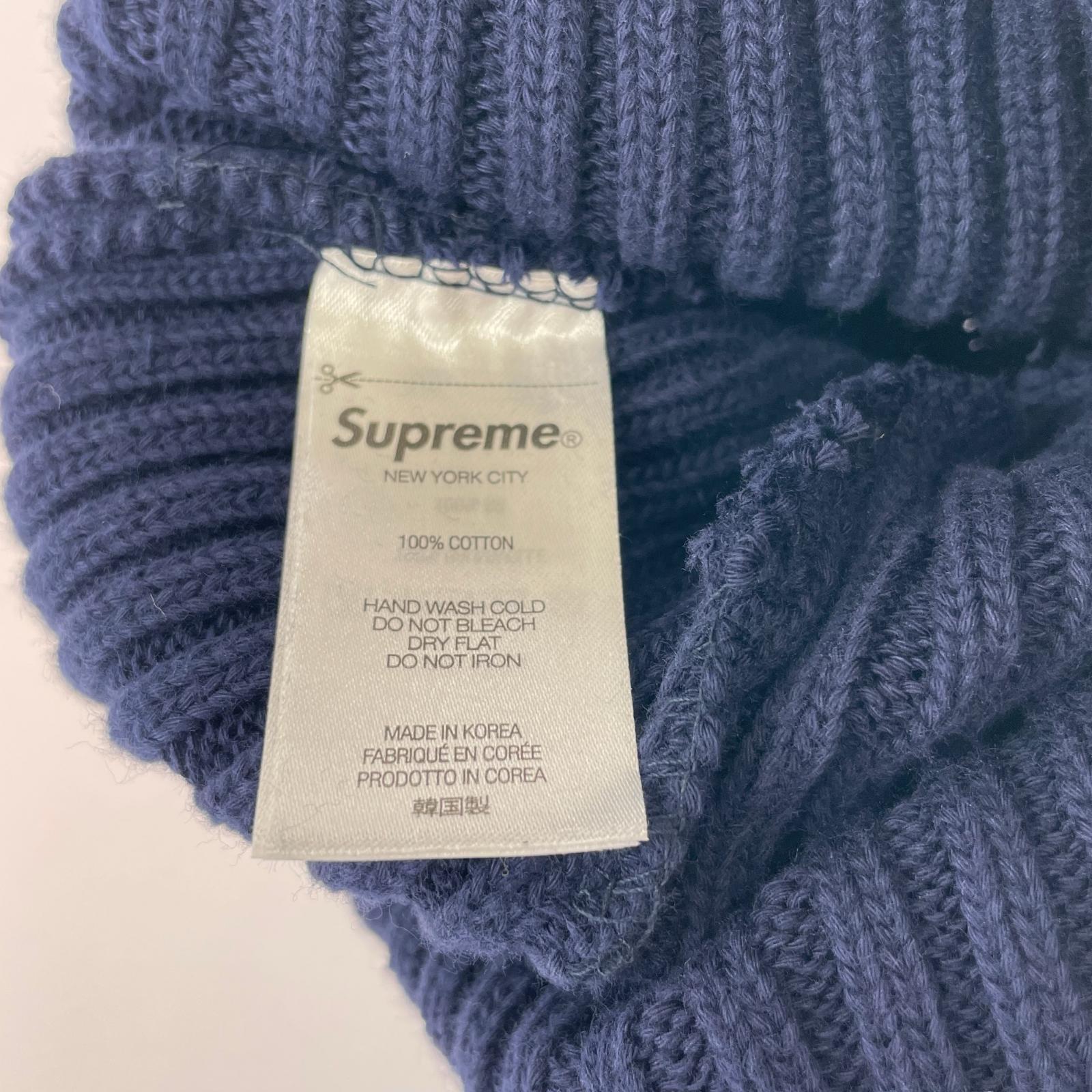 ニットキャップ Supreme 26SS Overdyed Beanie Navy