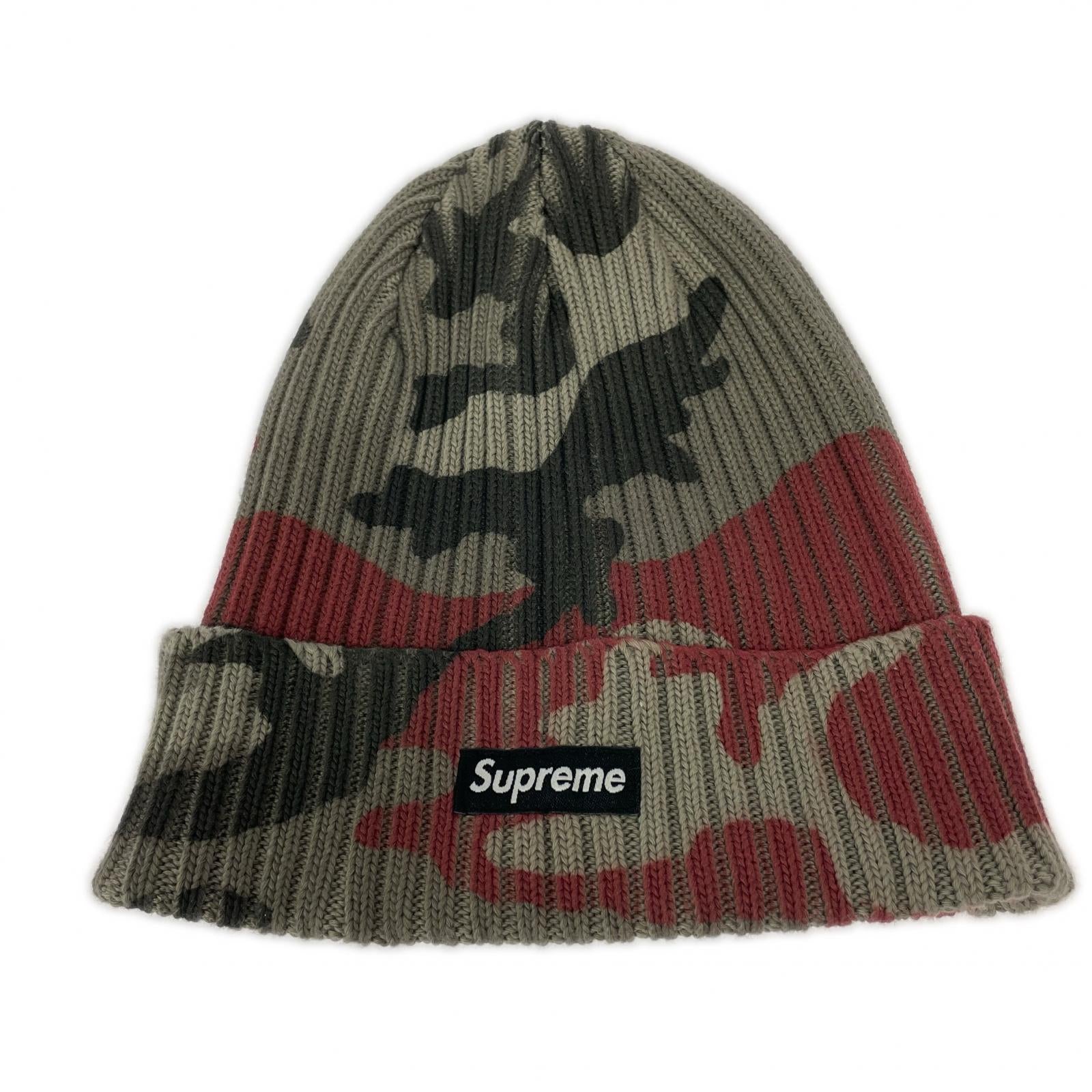 ニットキャップ Supreme 26SS Overdyed Beanie Red Camo
