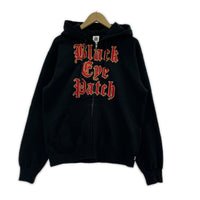 パーカー BLACK EYE PATCH STACKED OE LOGO ZIP HOODIE S 黒 S ブラック