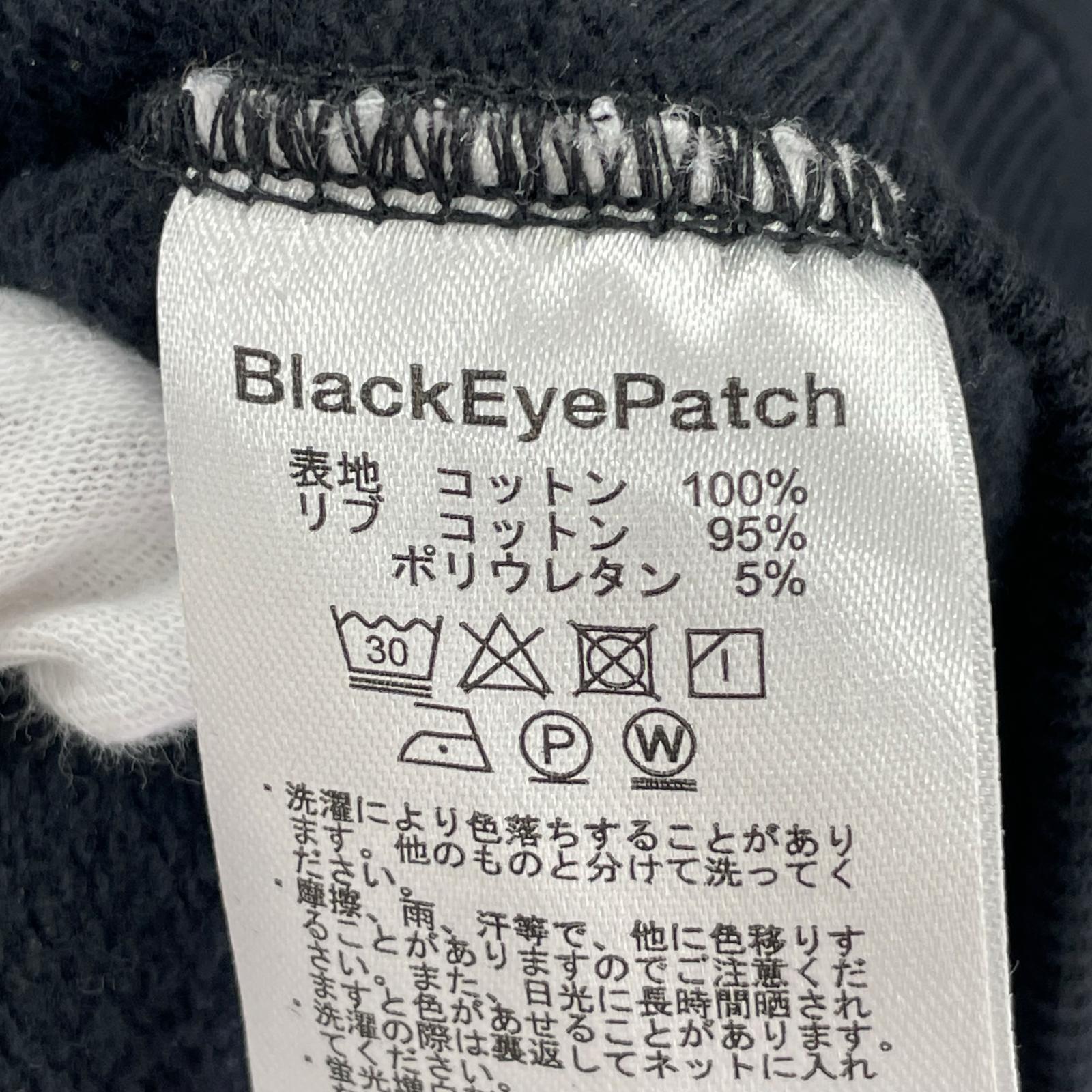 パーカー BLACK EYE PATCH STACKED OE LOGO ZIP HOODIE S 黒 S ブラック